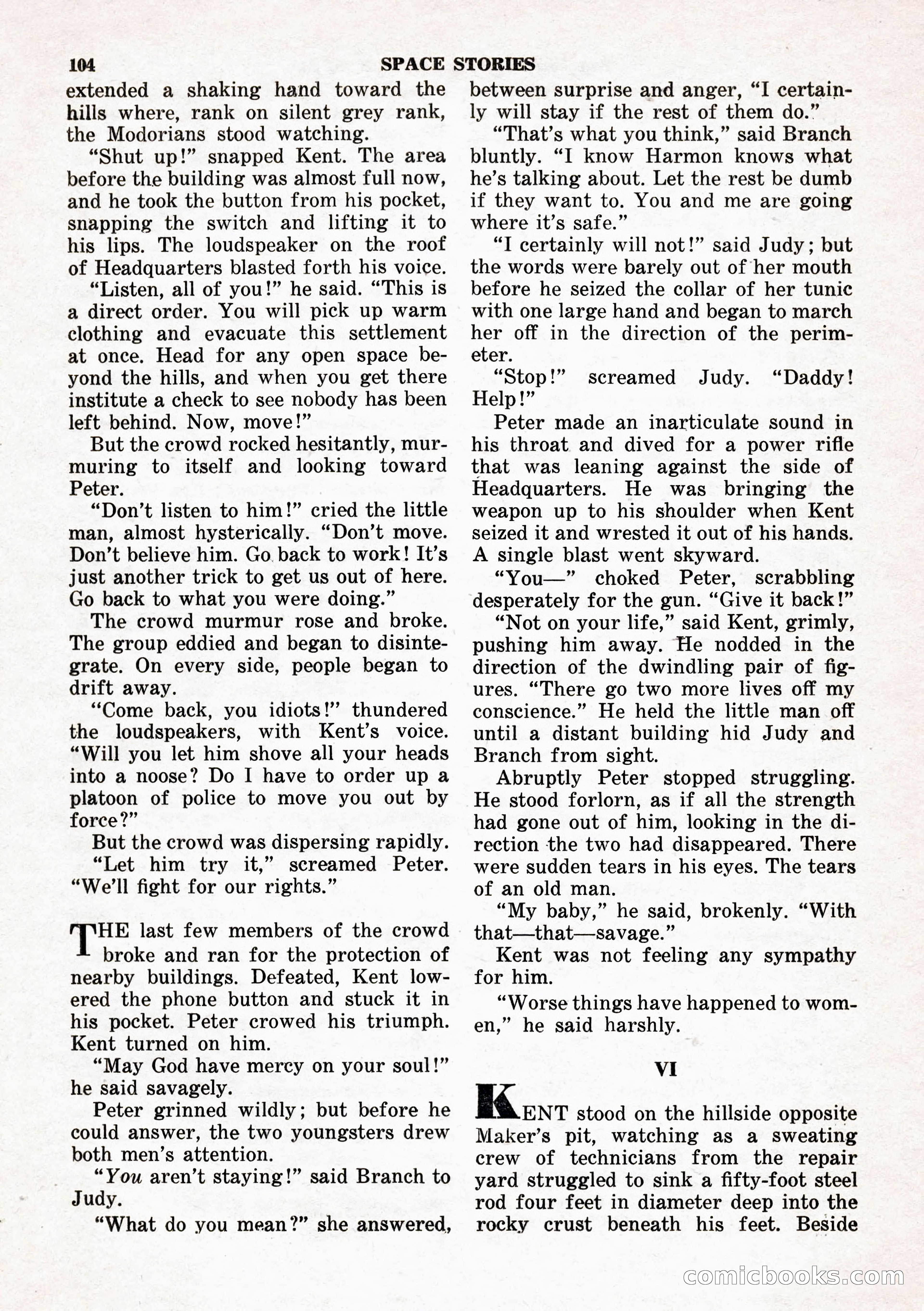 Space Stories, February 1953 — page 104 of 132