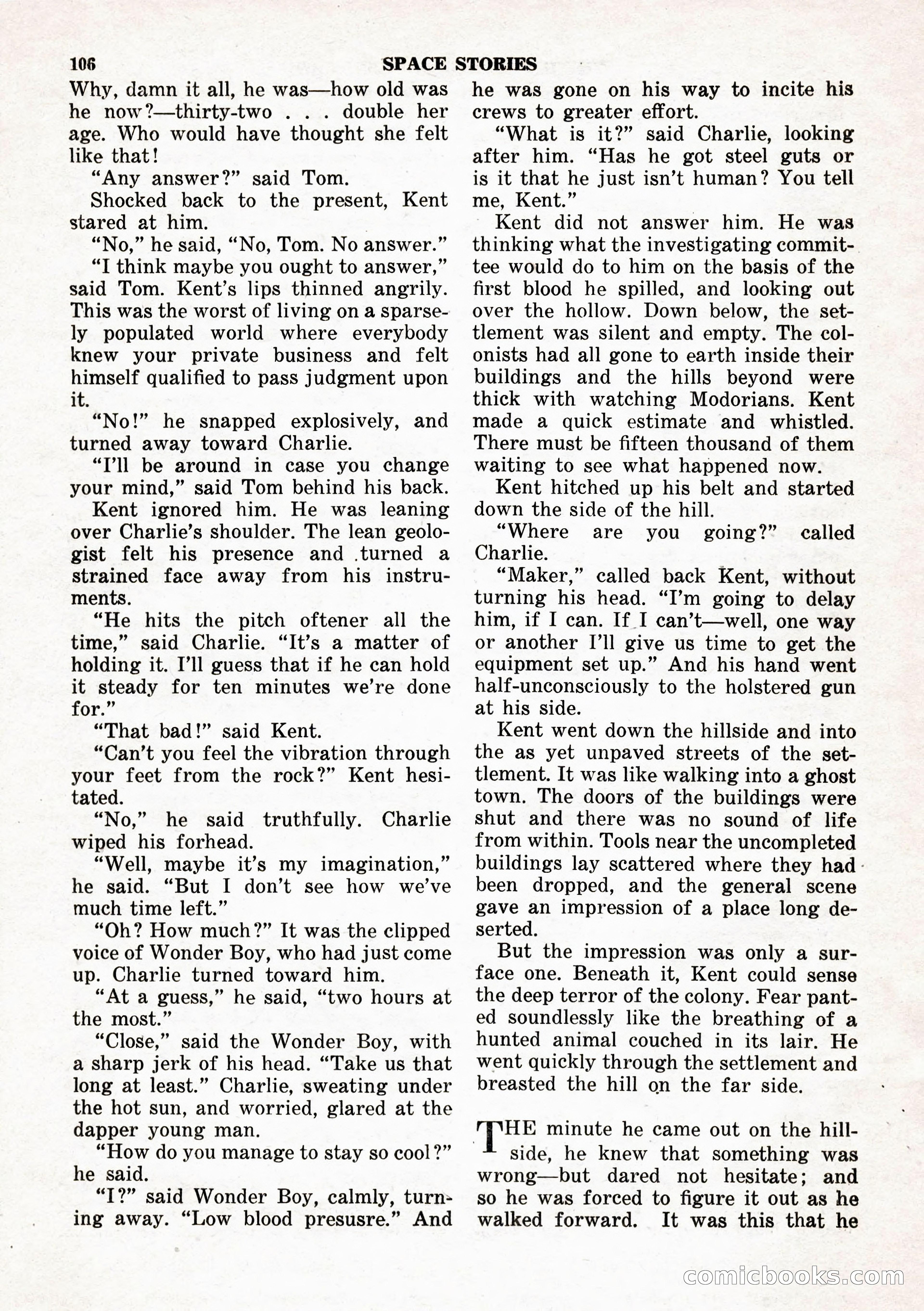 Space Stories, February 1953 — page 106 of 132