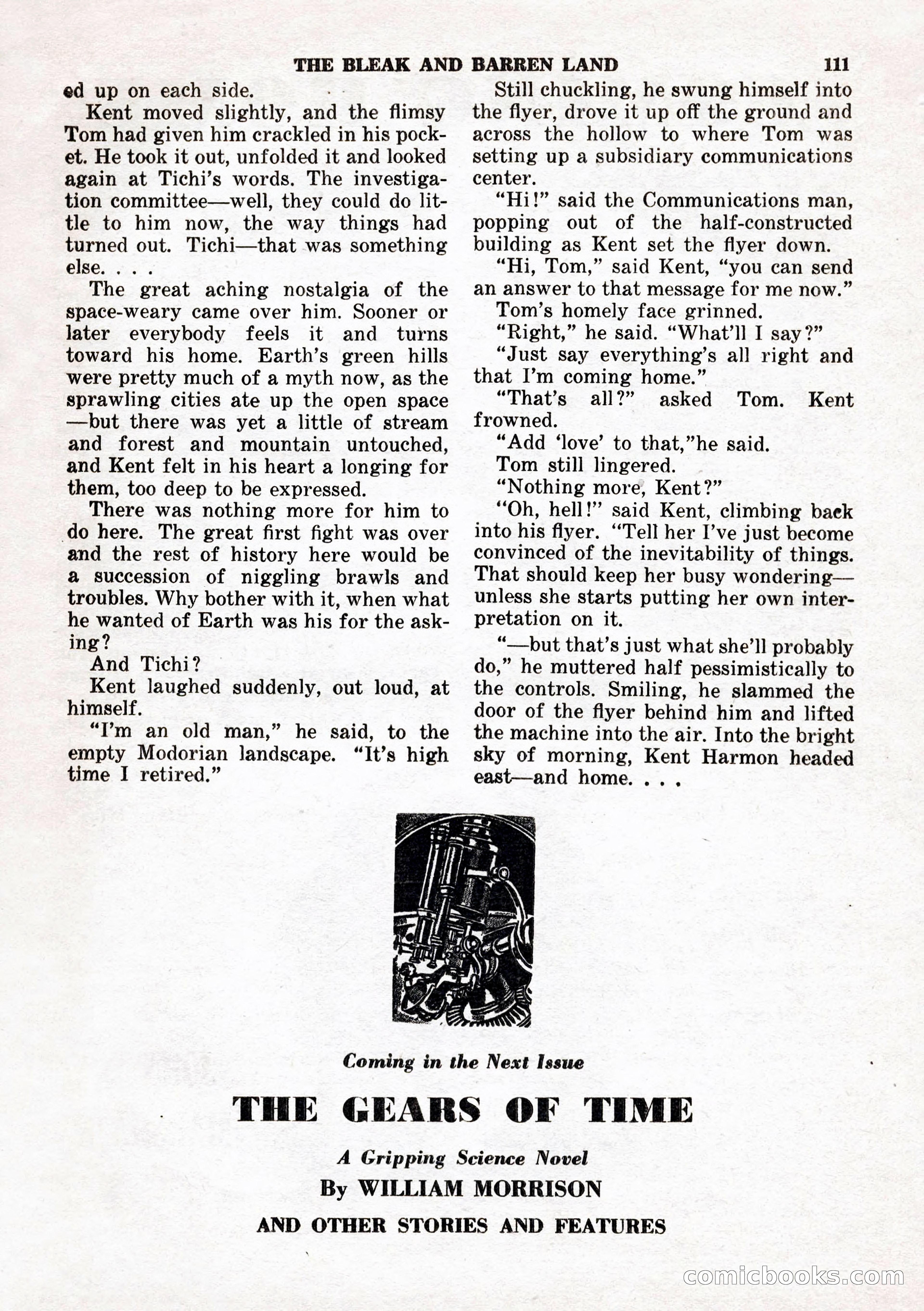 Space Stories, February 1953 — page 111 of 132