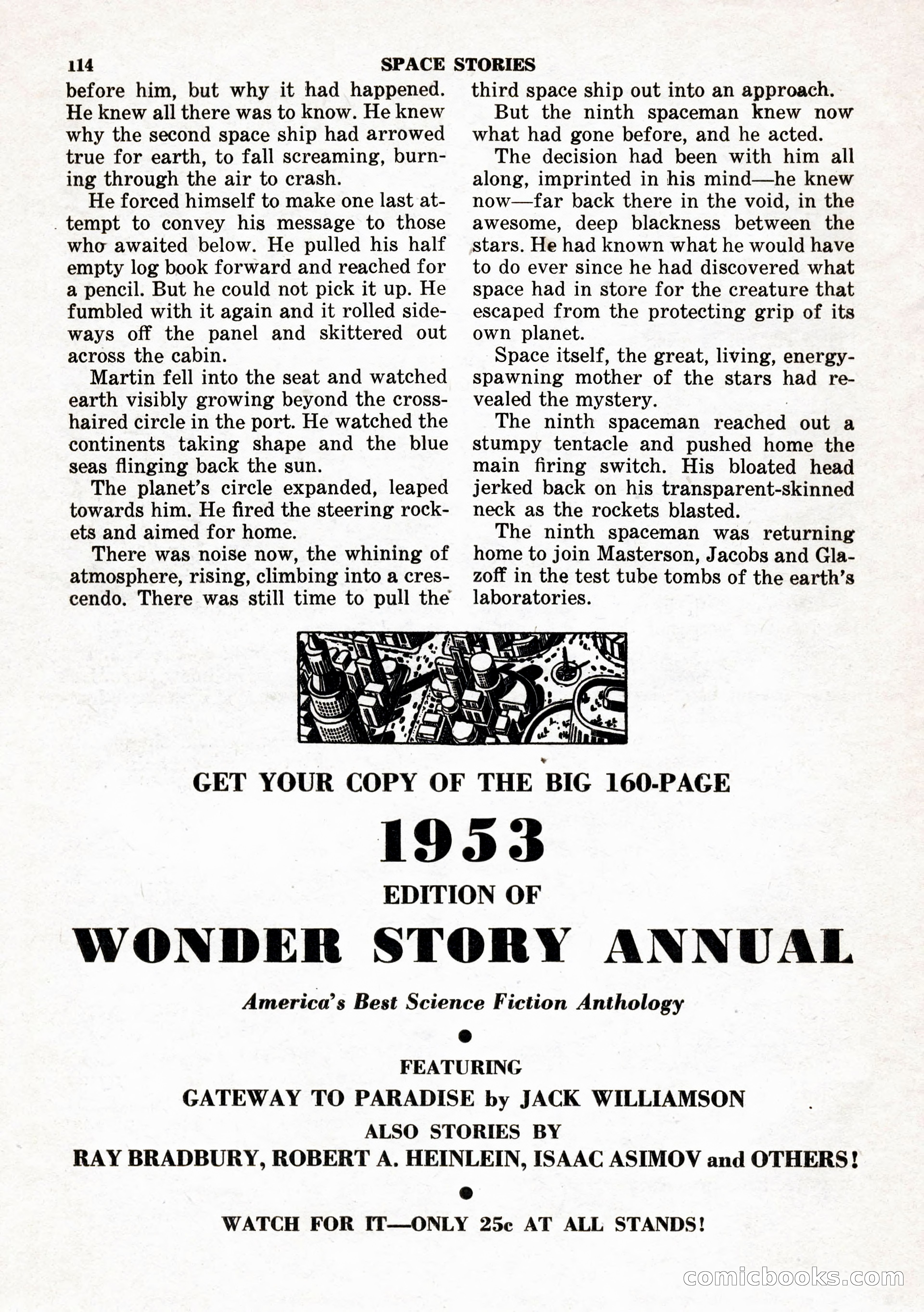 Space Stories, February 1953 — page 114 of 132