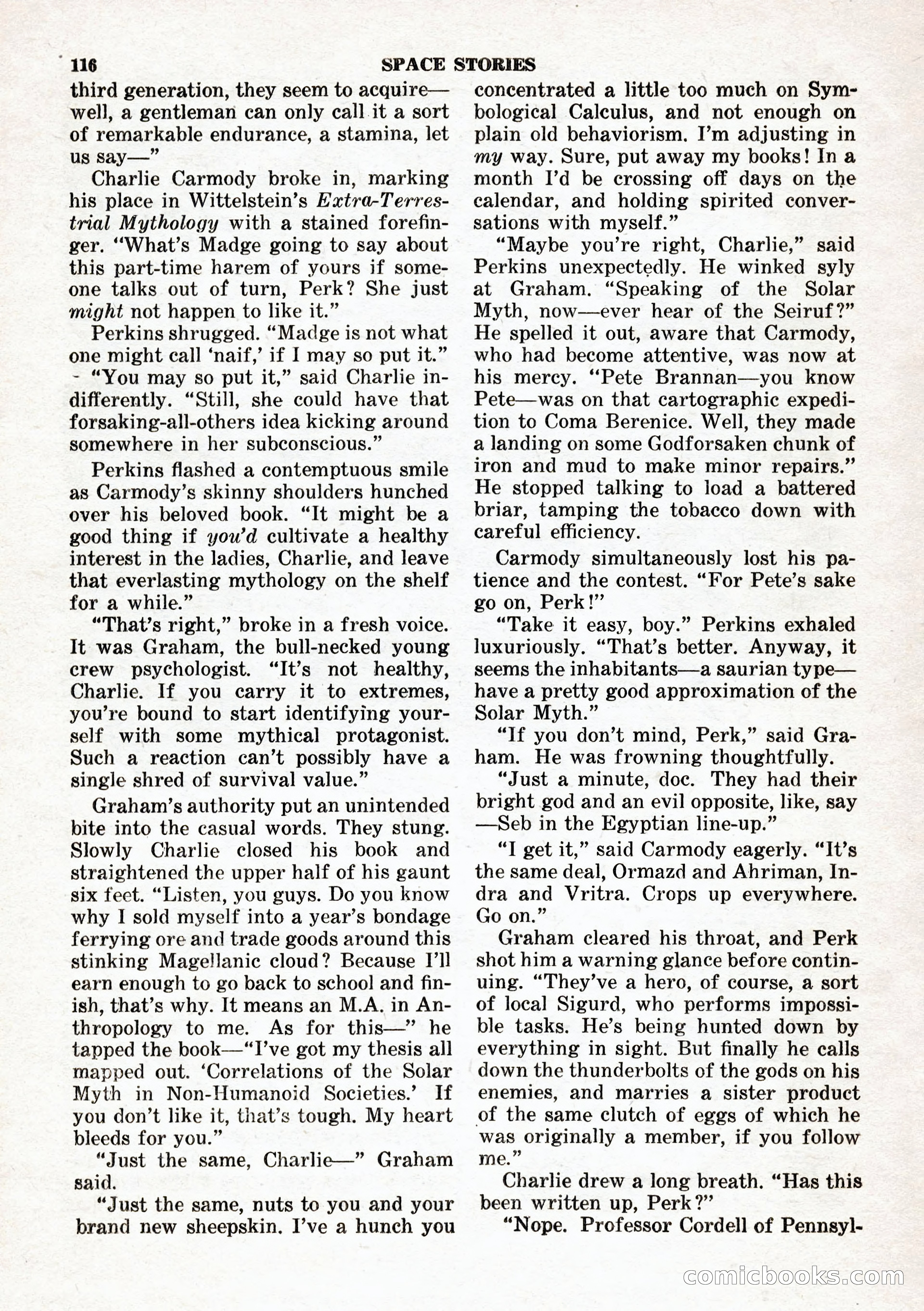 Space Stories, February 1953 — page 116 of 132