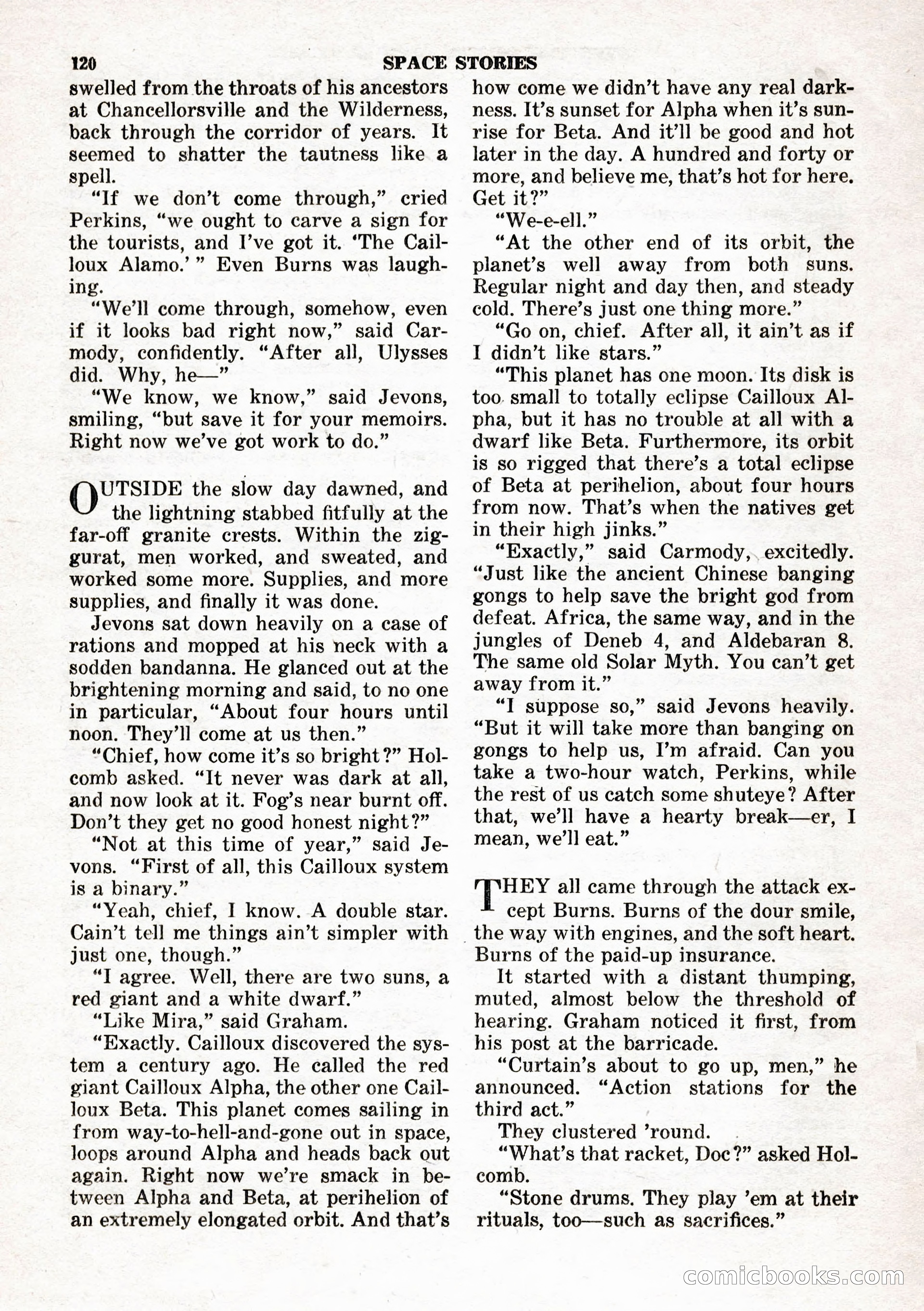 Space Stories, February 1953 — page 120 of 132