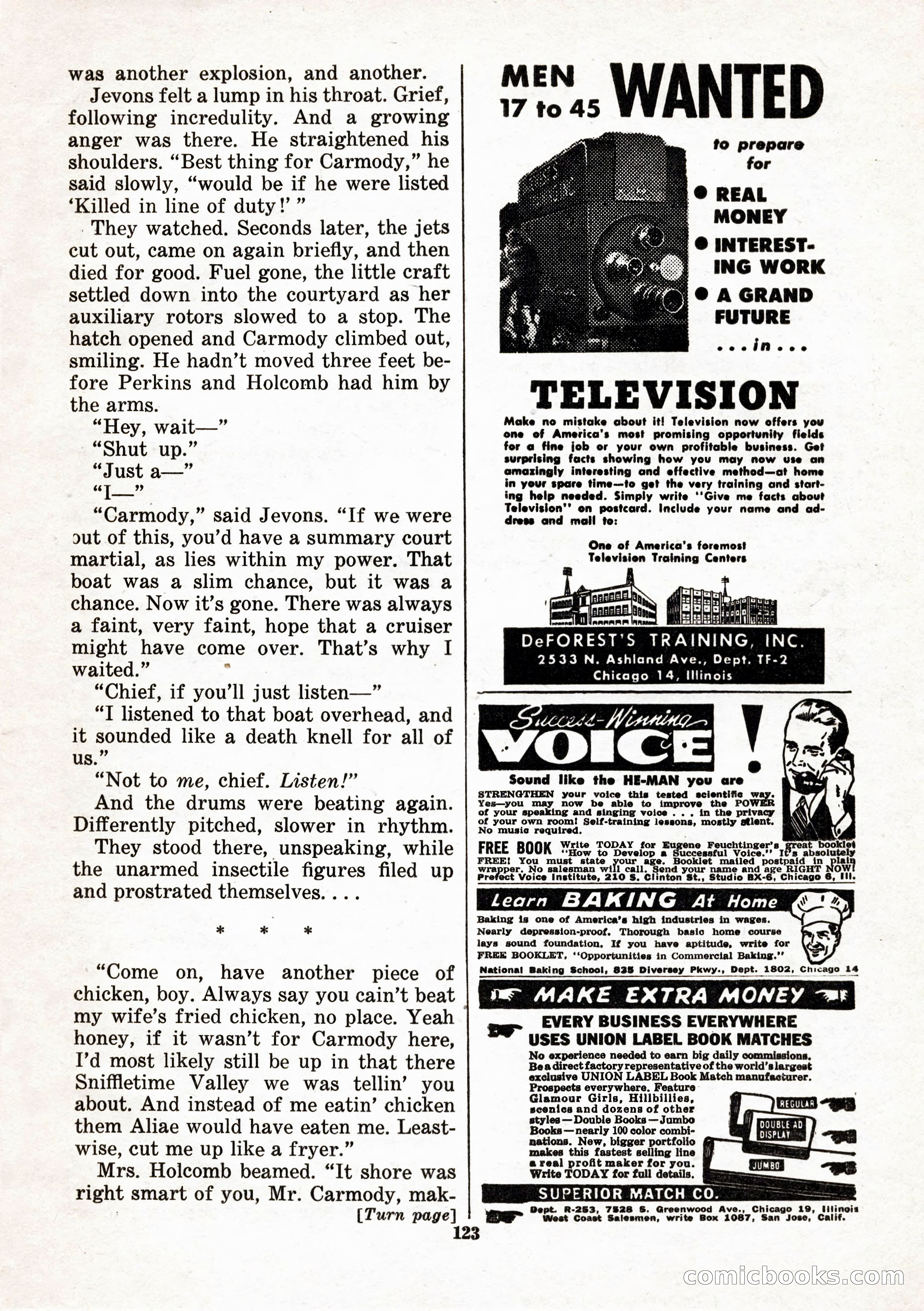 Space Stories, February 1953 — page 123 of 132
