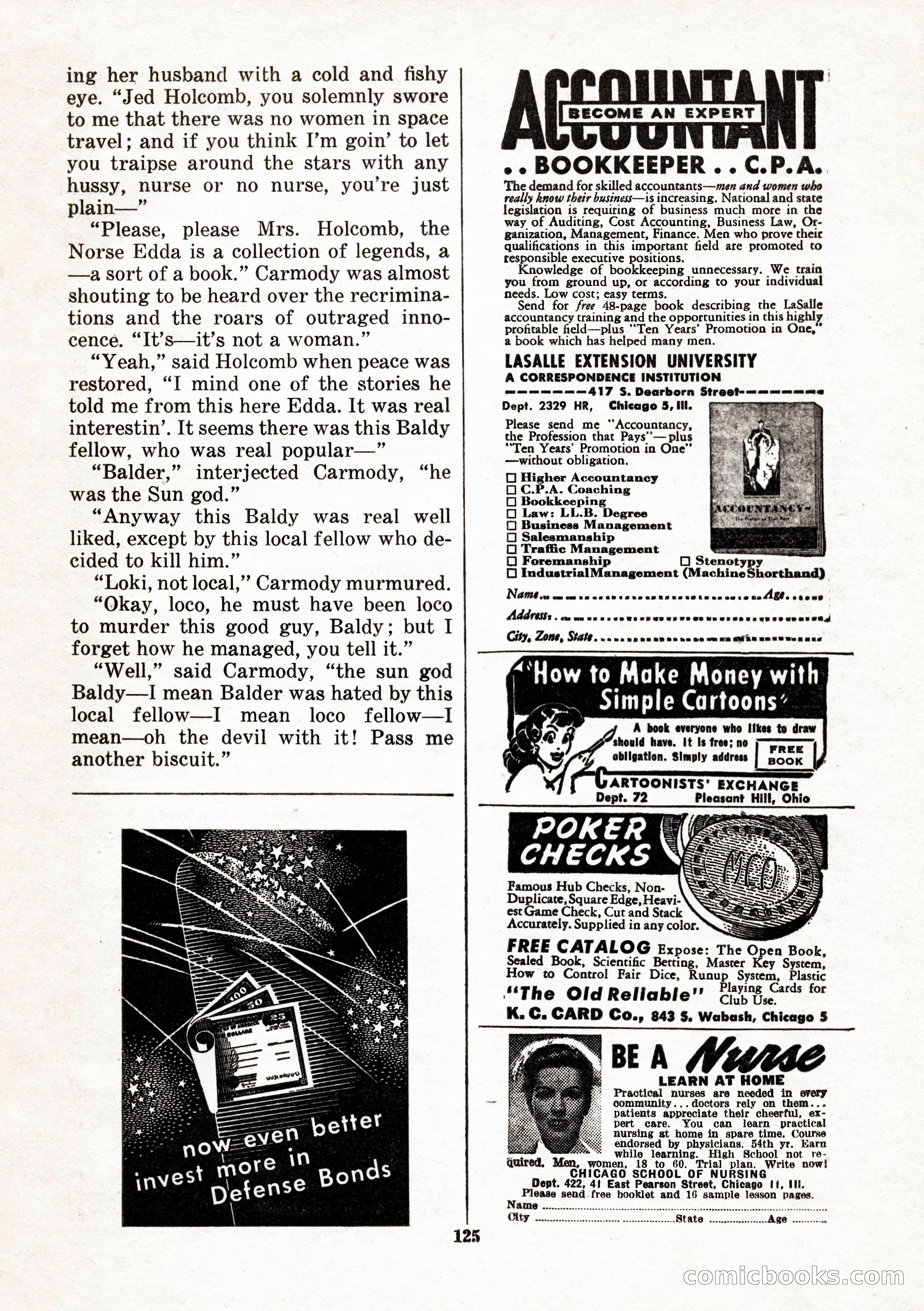 Space Stories, February 1953 — page 125 of 132