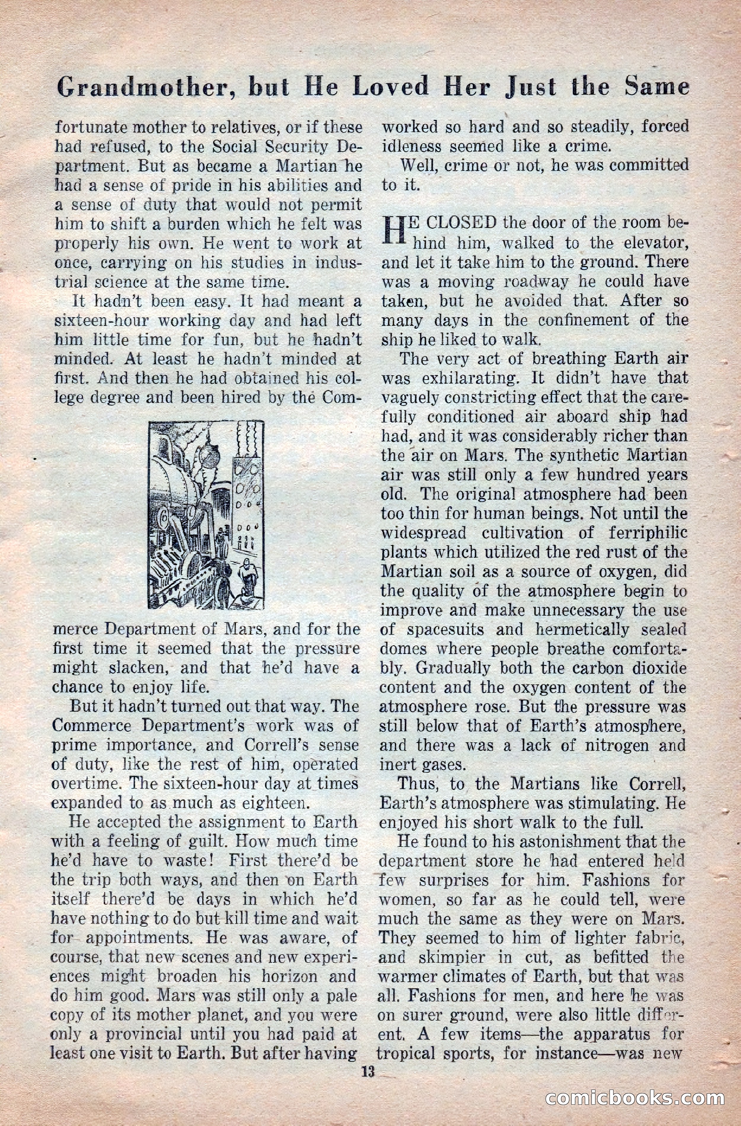 Space Stories, April 1953 — page 13 of 132