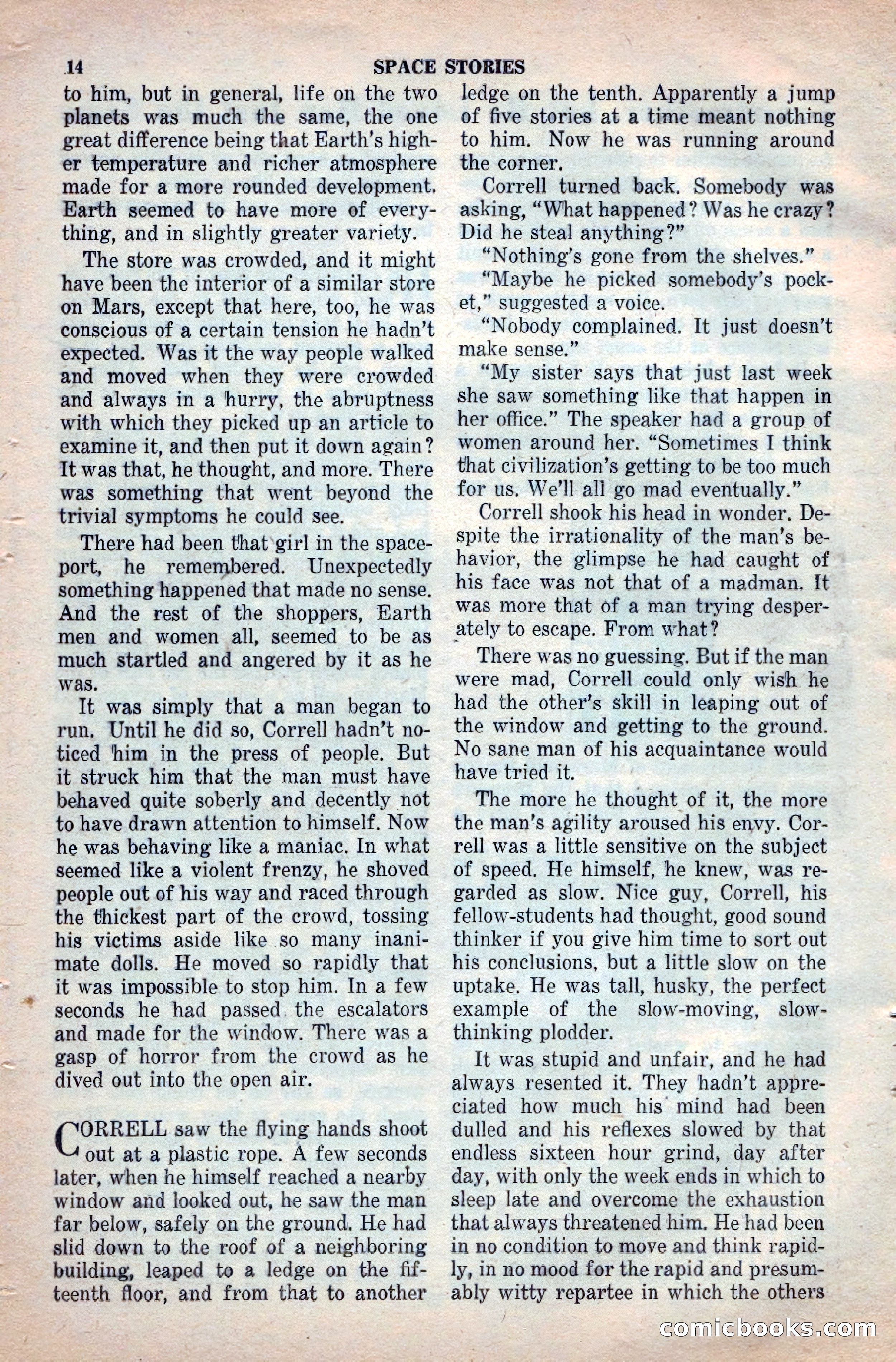 Space Stories, April 1953 — page 14 of 132
