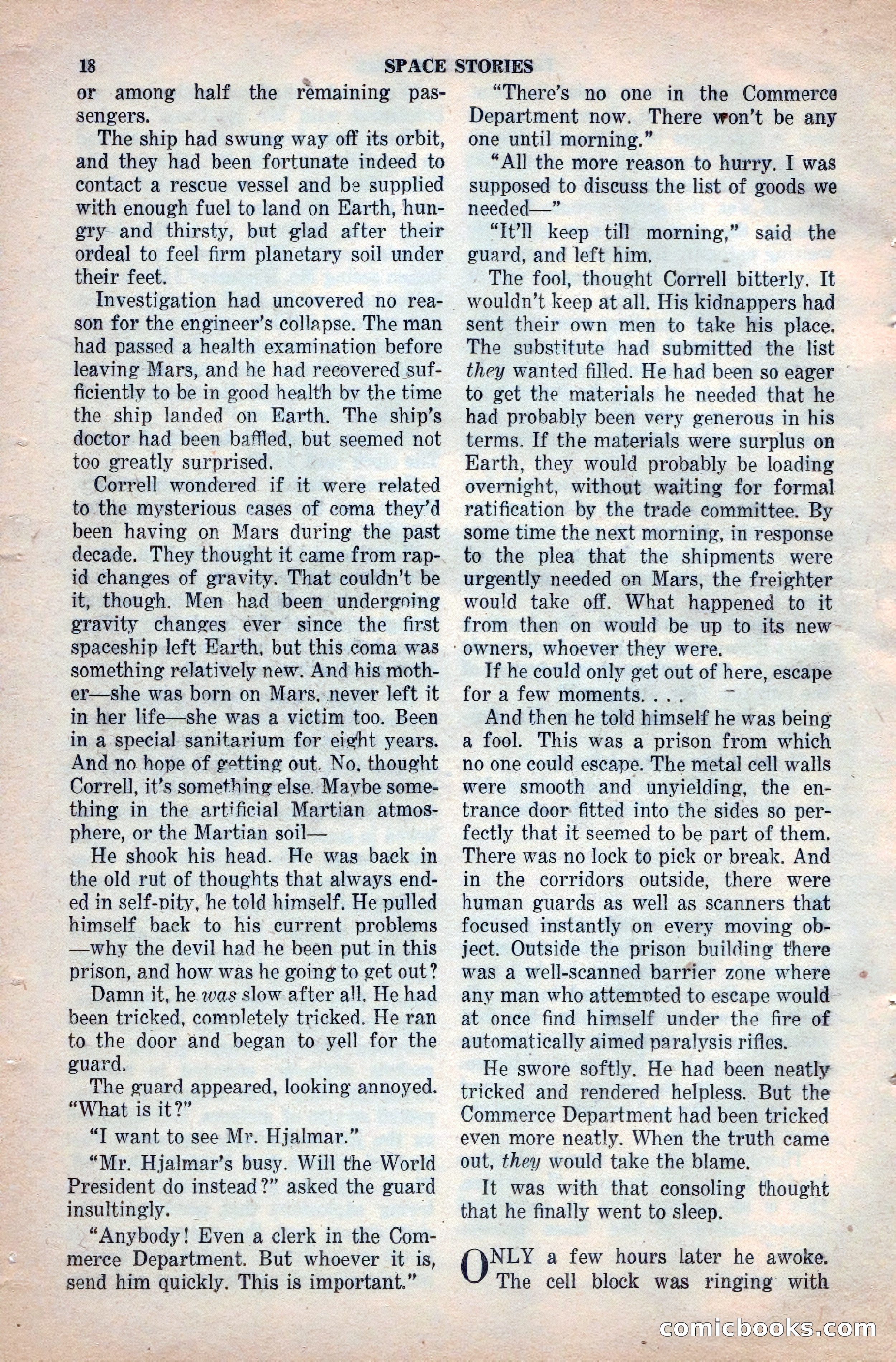 Space Stories, April 1953 — page 18 of 132