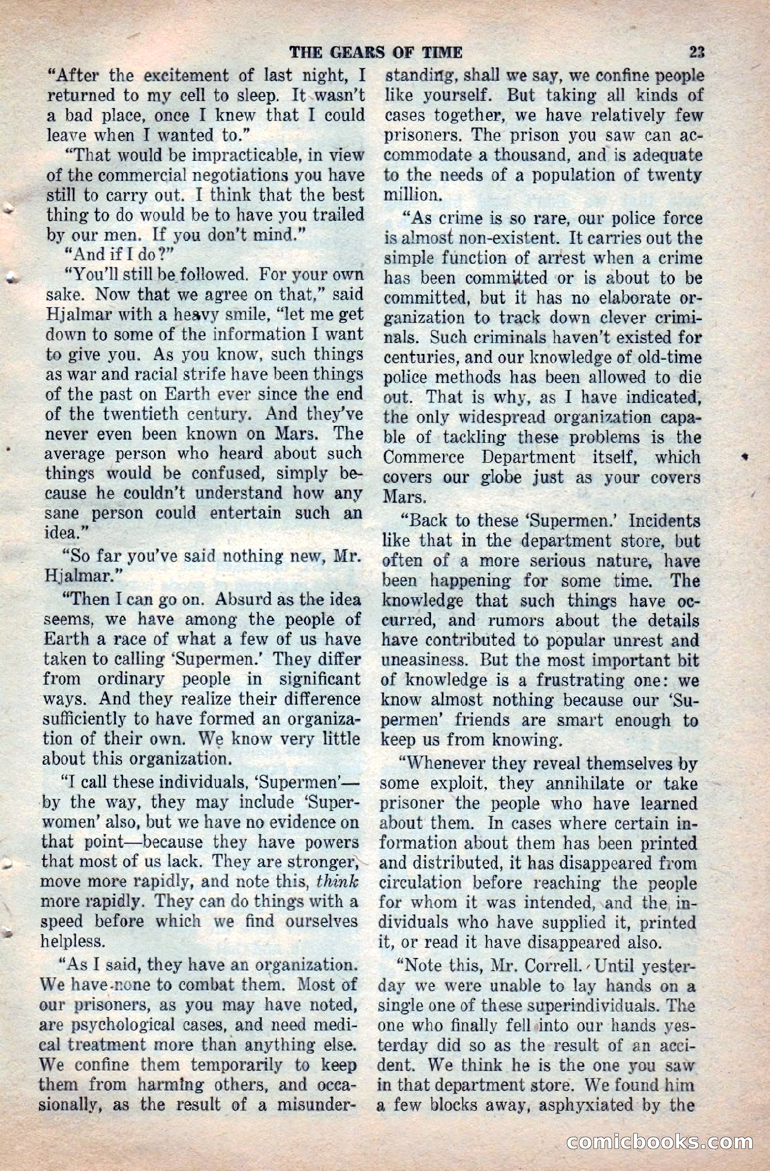 Space Stories, April 1953 — page 23 of 132