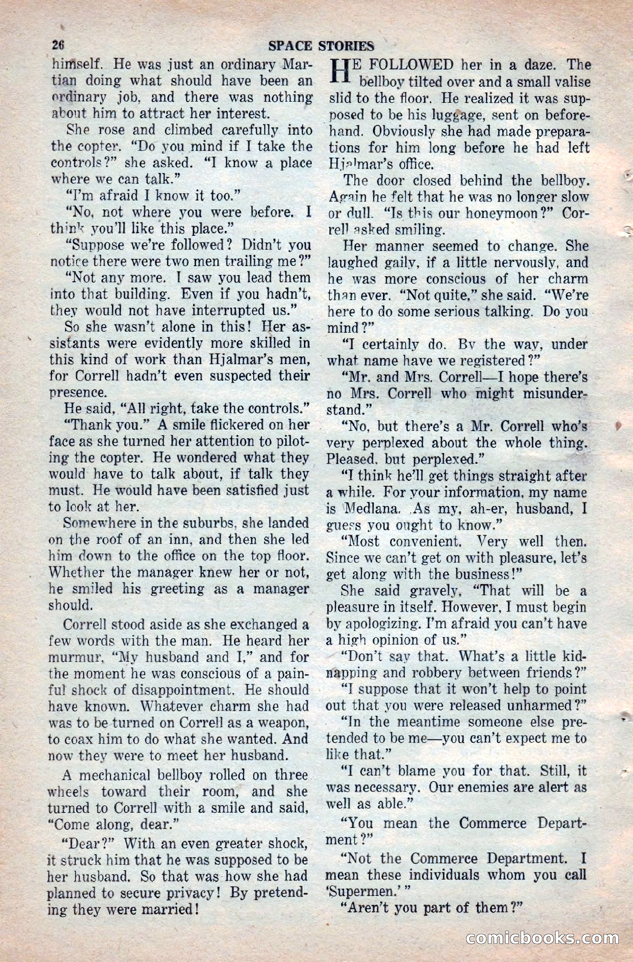Space Stories, April 1953 — page 26 of 132