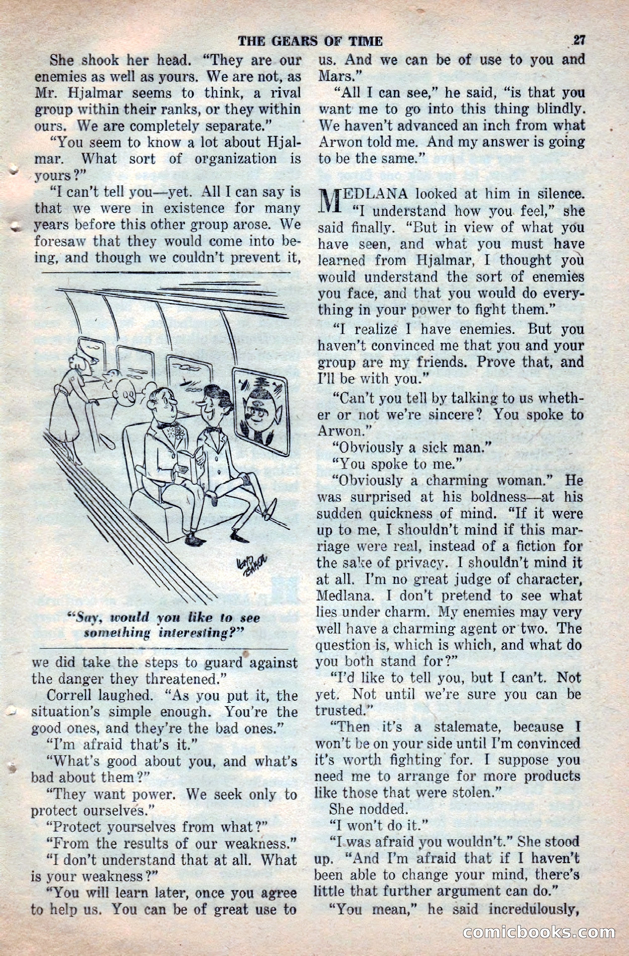 Space Stories, April 1953 — page 27 of 132