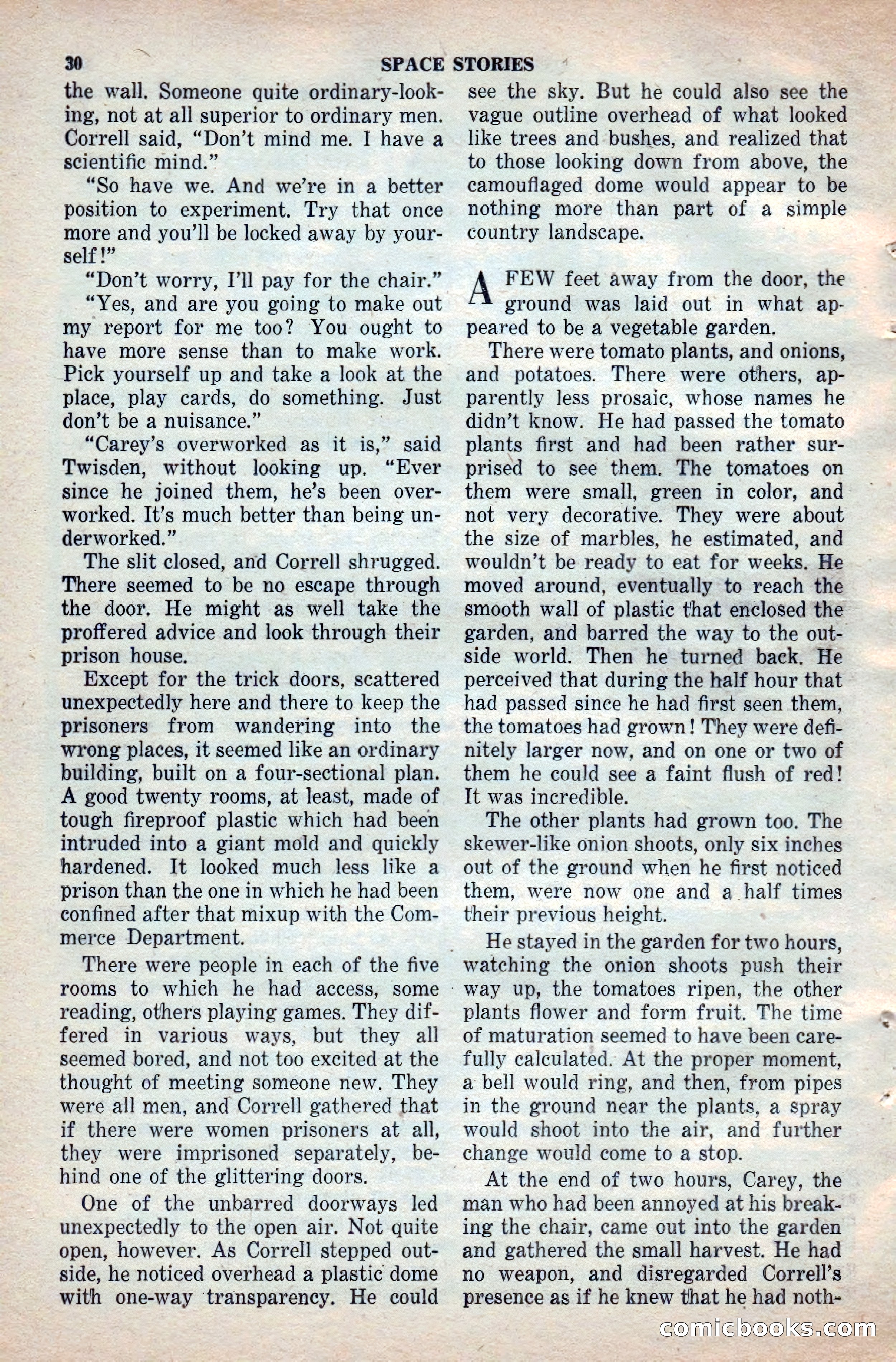 Space Stories, April 1953 — page 30 of 132