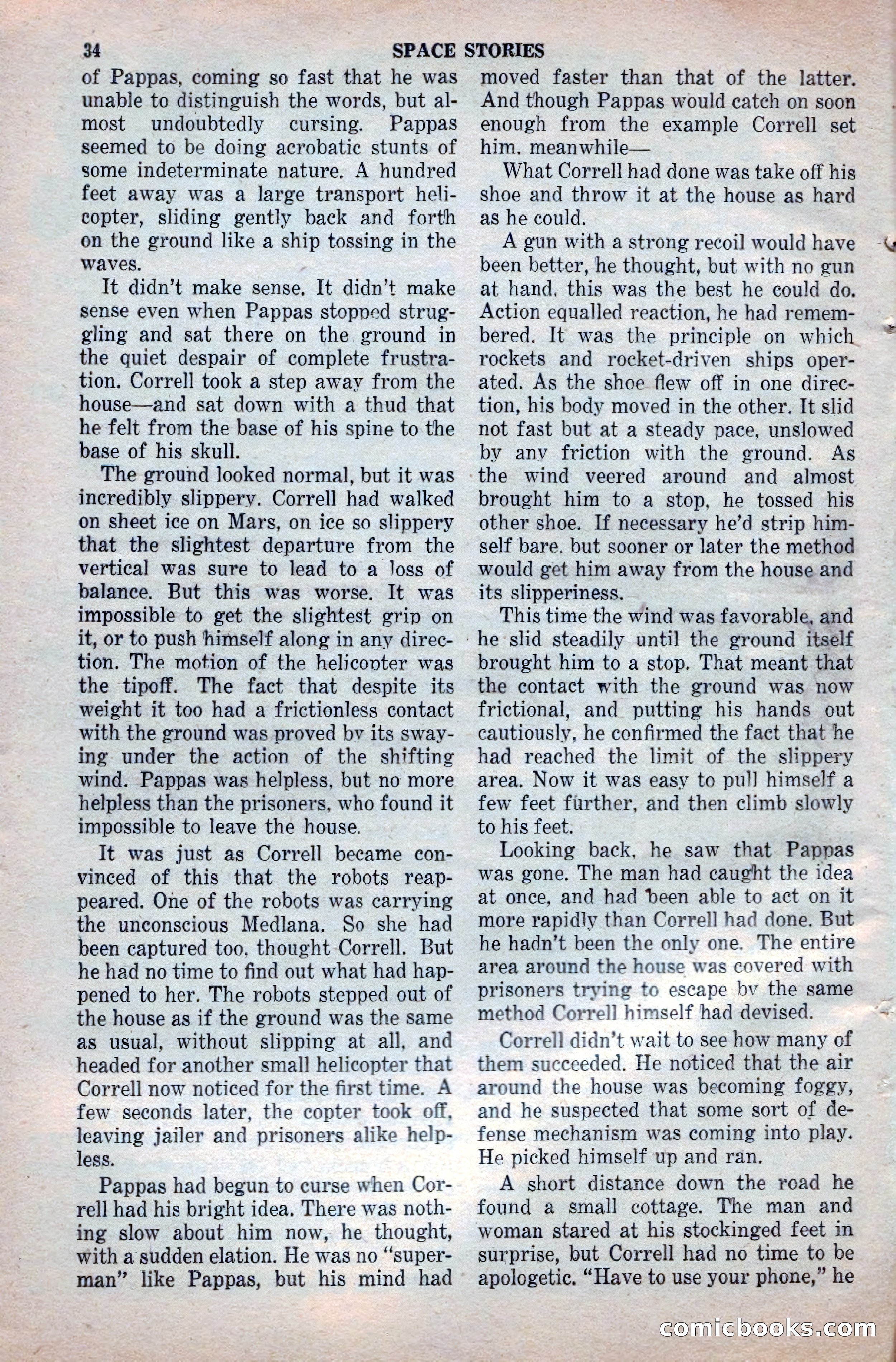 Space Stories, April 1953 — page 34 of 132