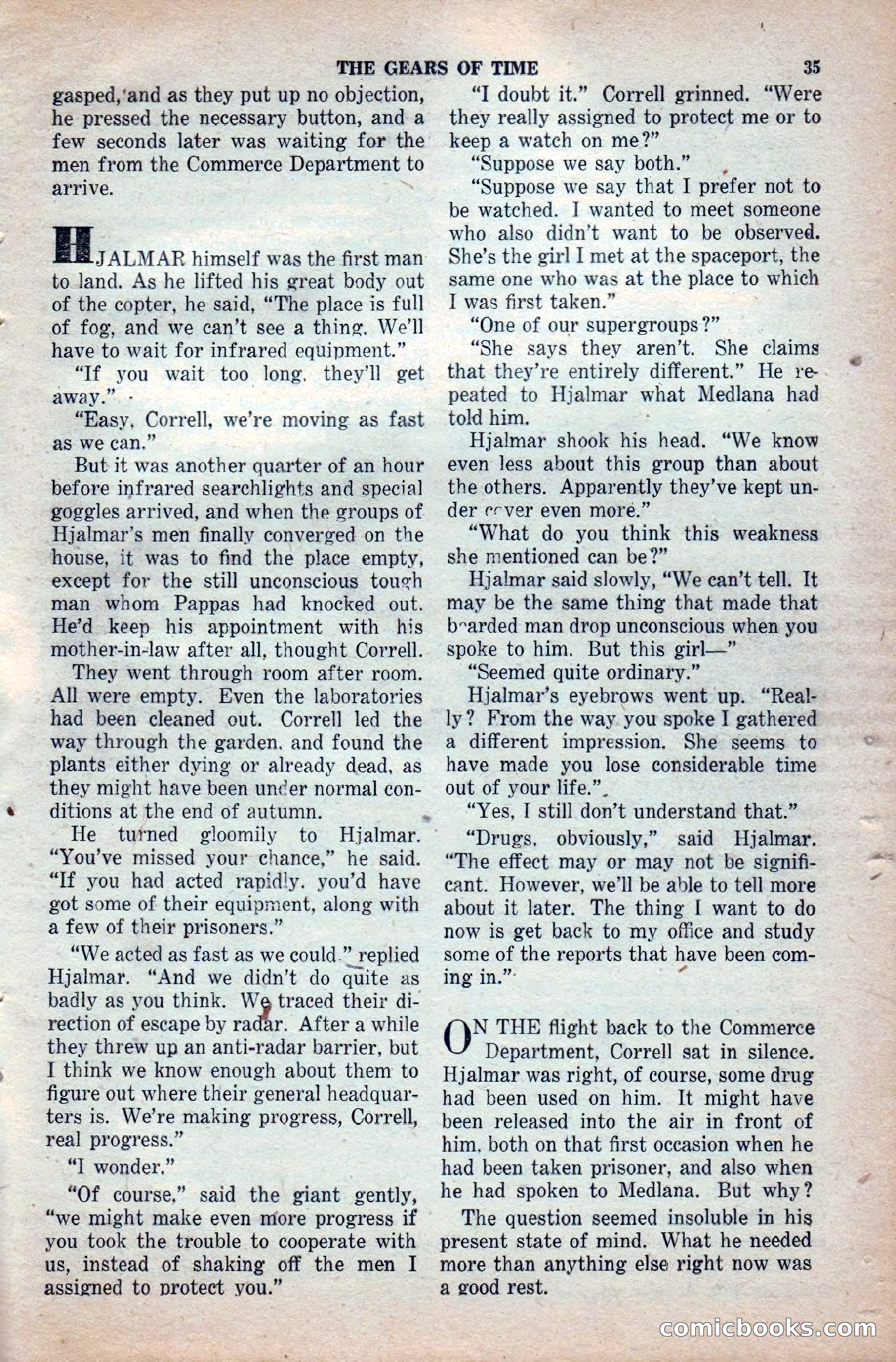 Space Stories, April 1953 — page 35 of 132