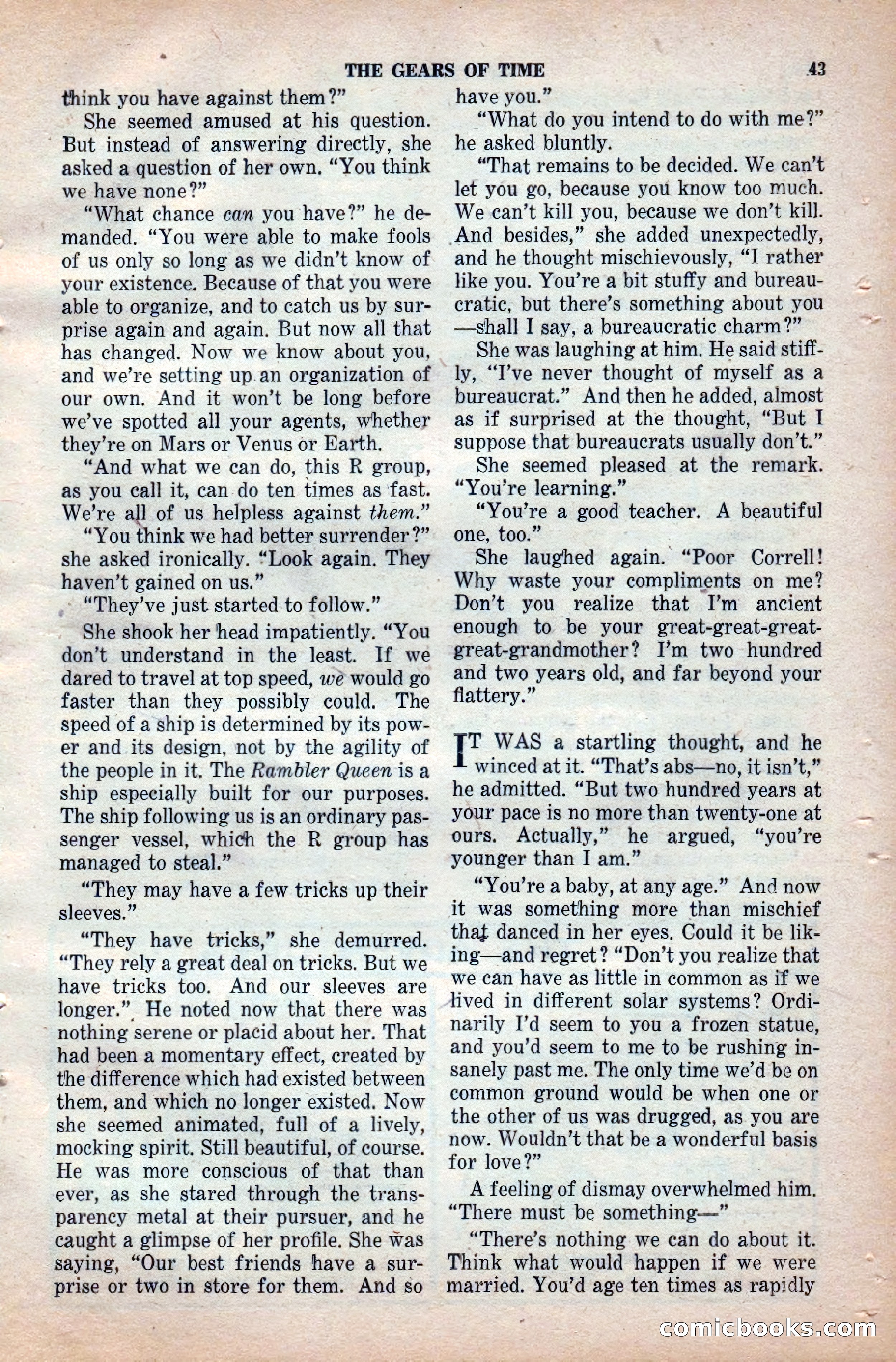 Space Stories, April 1953 — page 43 of 132
