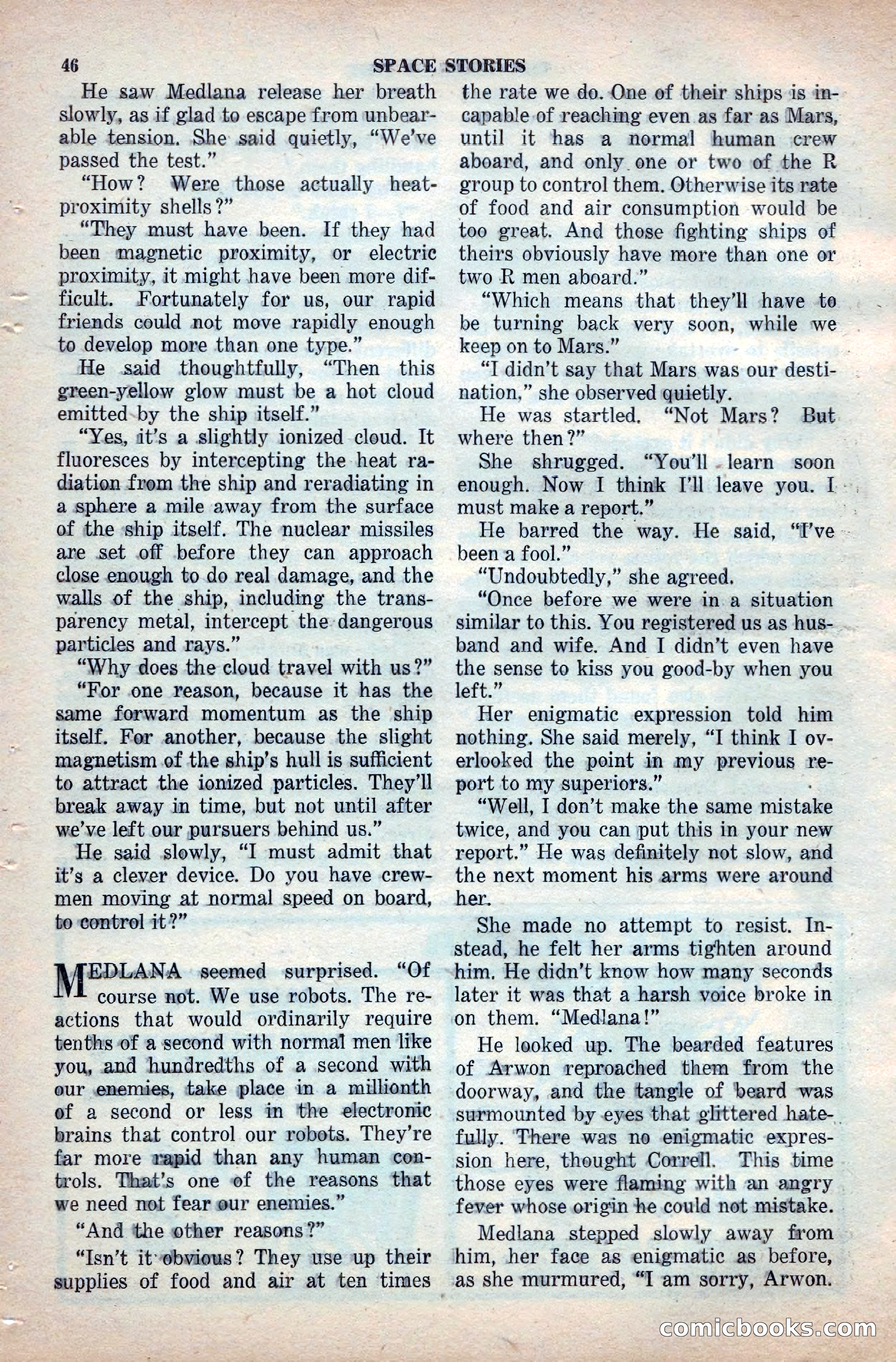 Space Stories, April 1953 — page 46 of 132