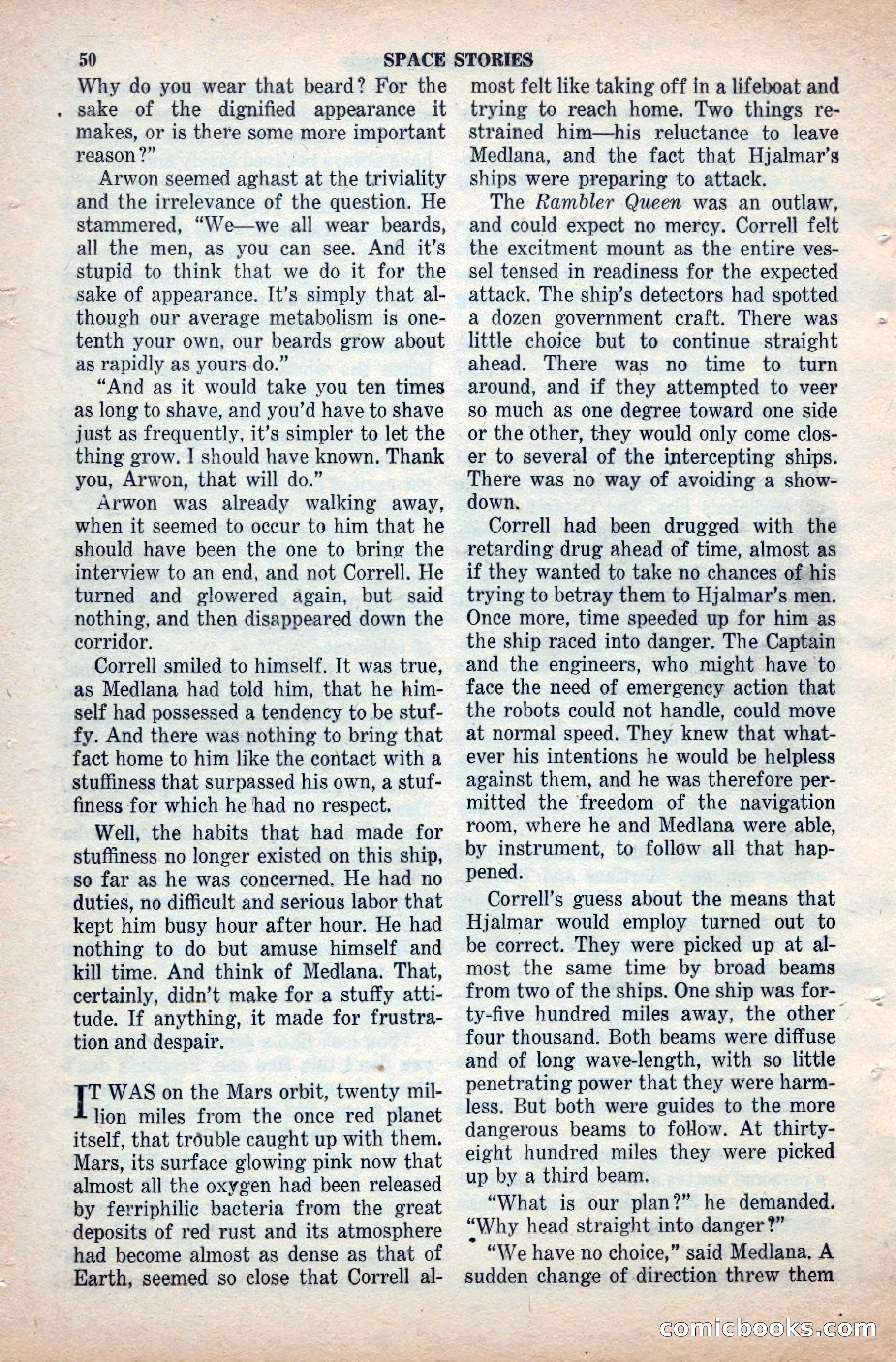 Space Stories, April 1953 — page 50 of 132