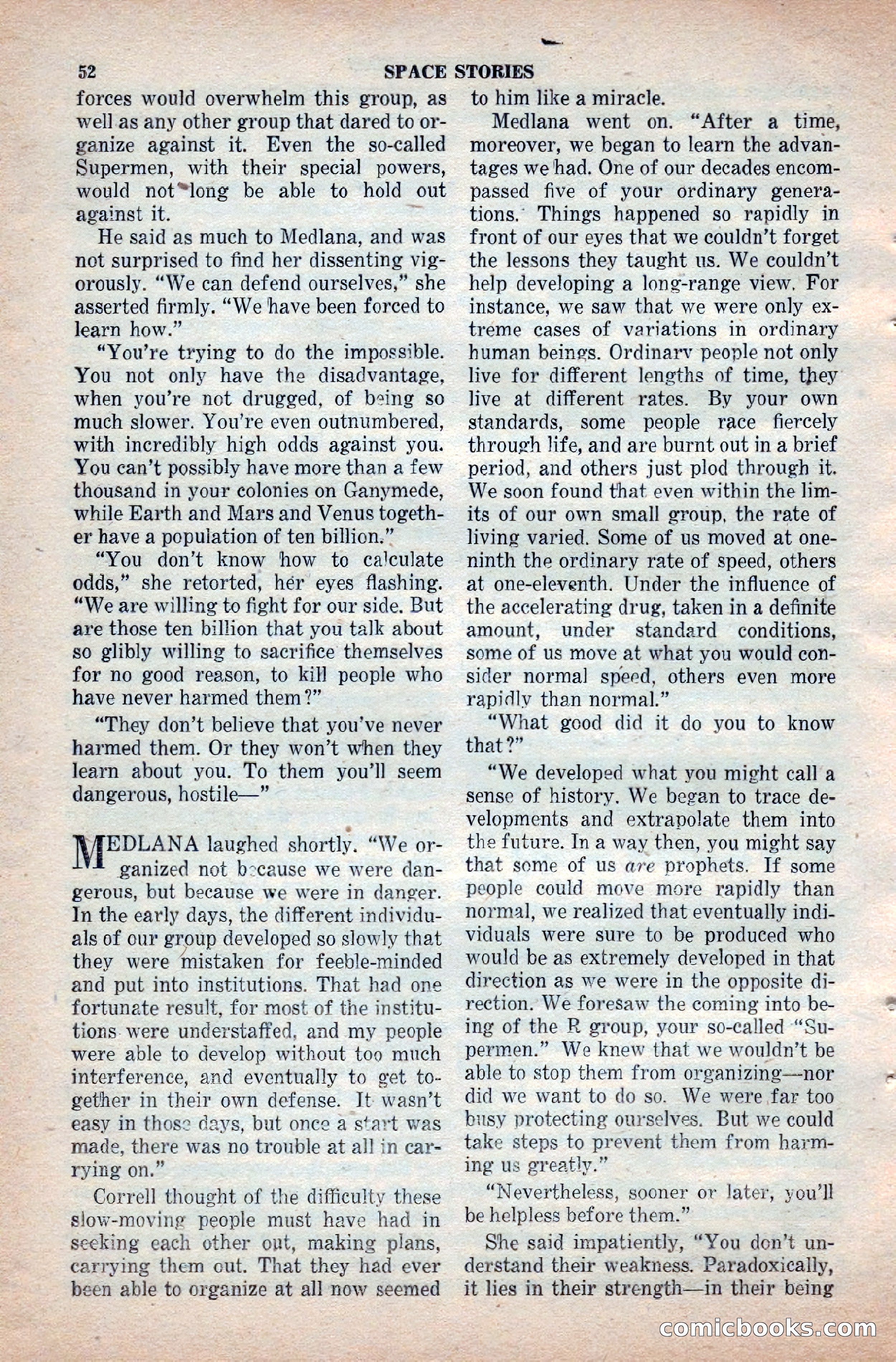 Space Stories, April 1953 — page 52 of 132