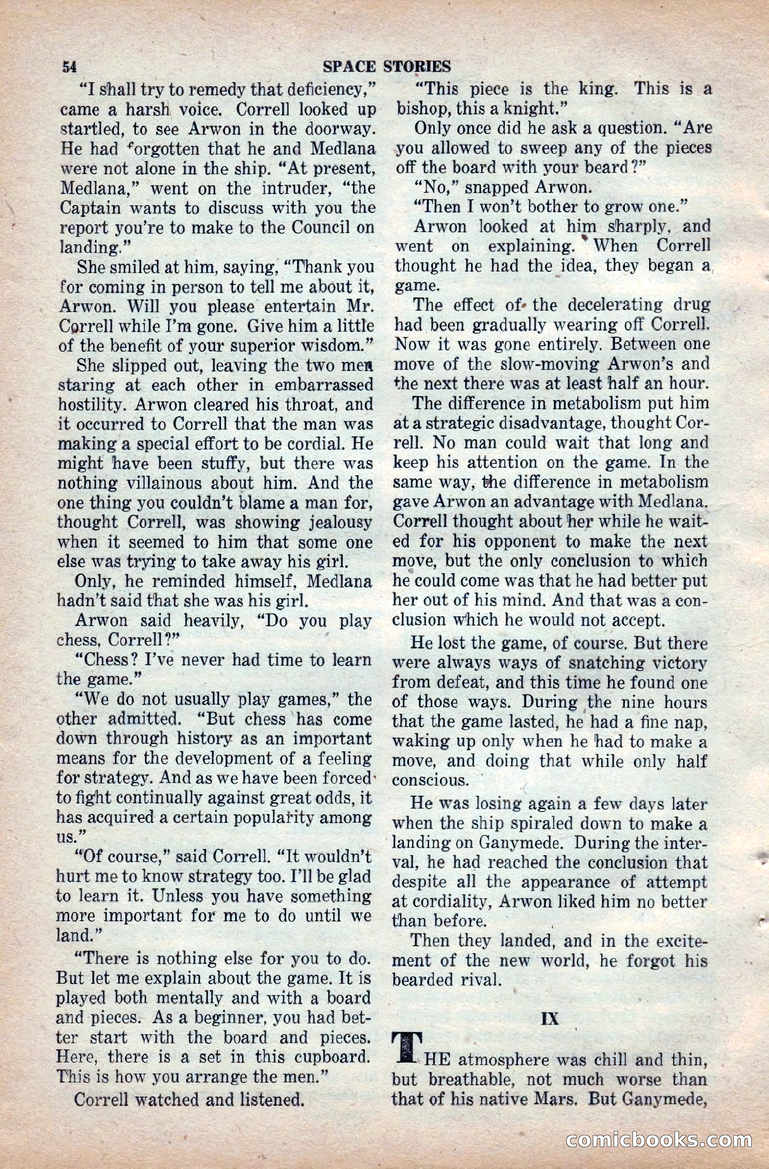 Space Stories, April 1953 — page 54 of 132