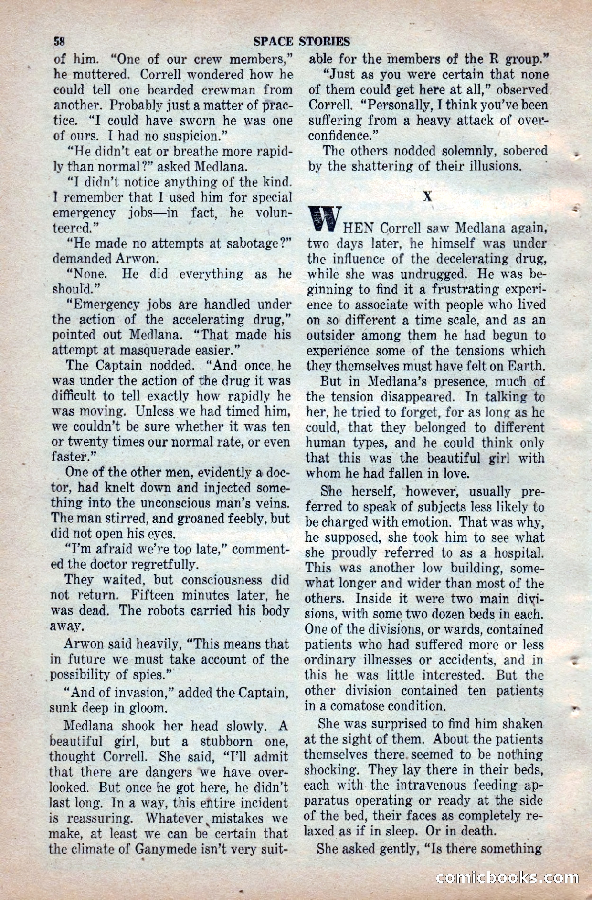 Space Stories, April 1953 — page 58 of 132