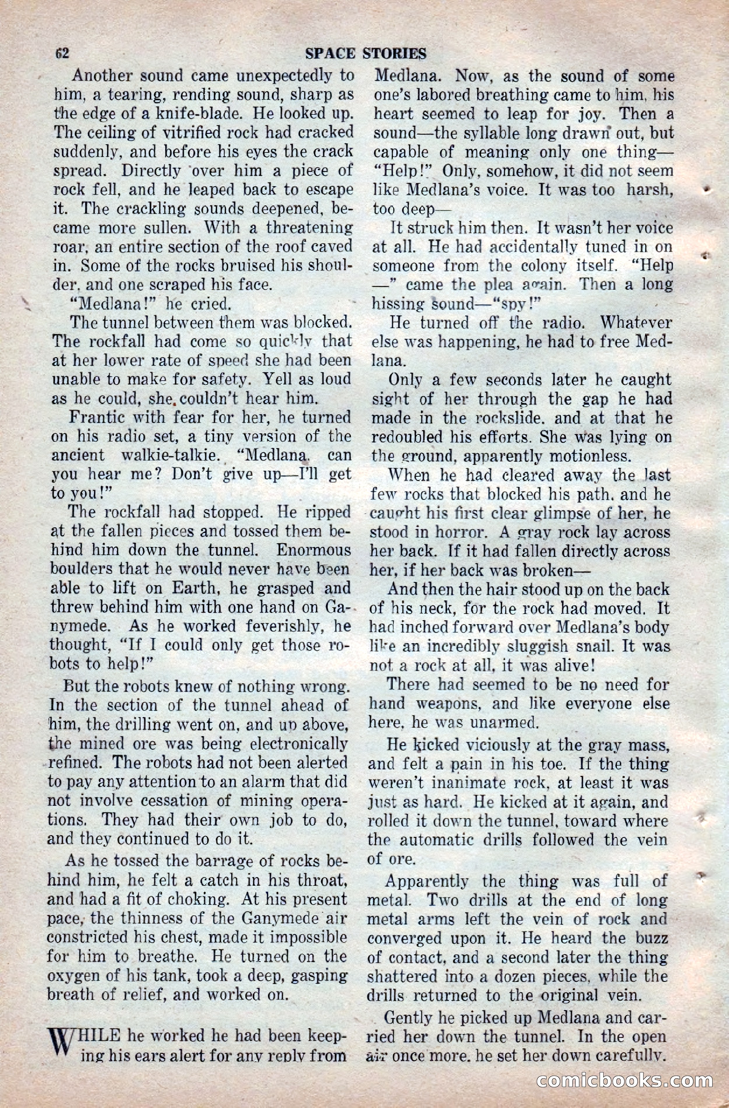 Space Stories, April 1953 — page 62 of 132