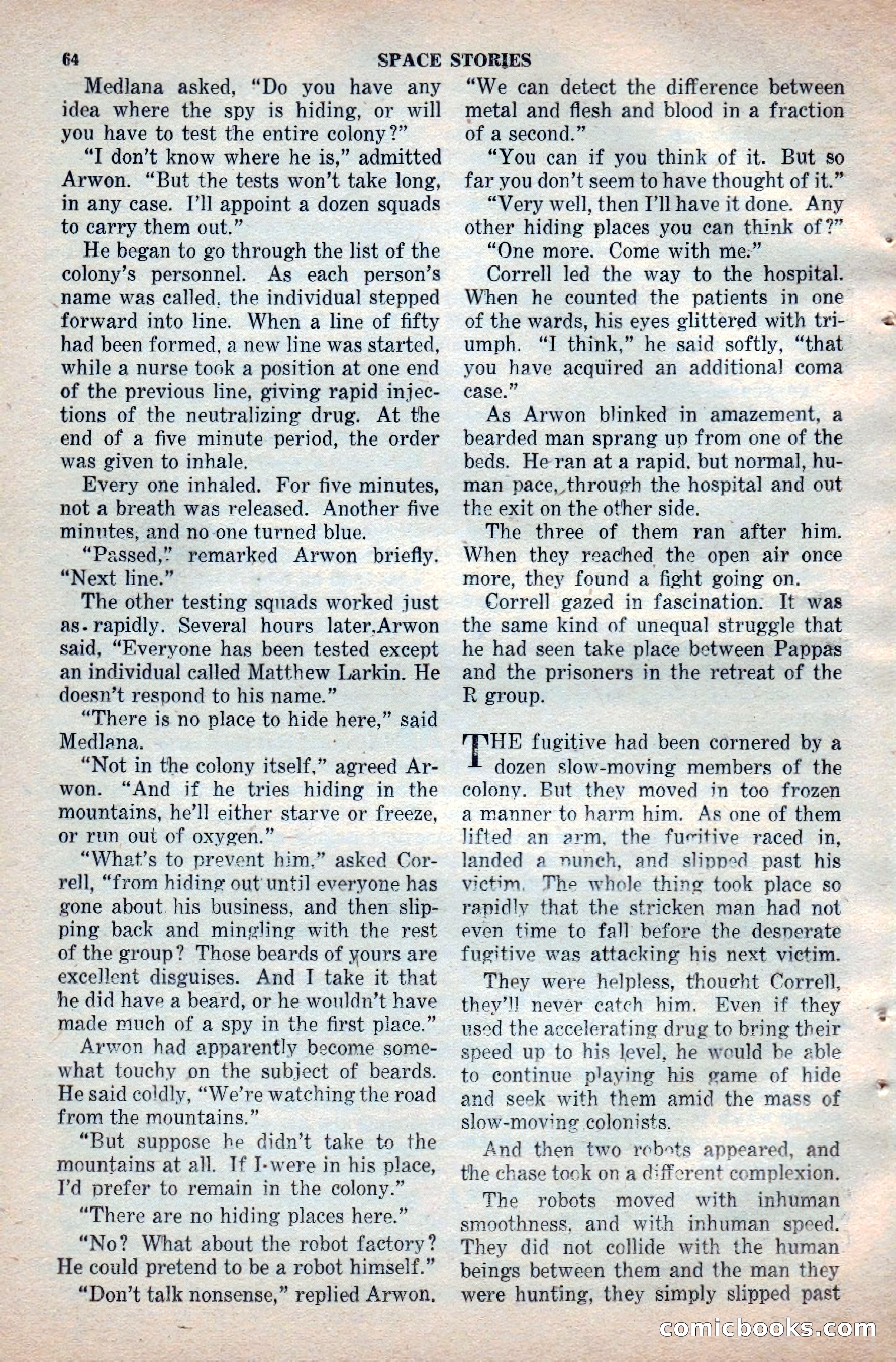 Space Stories, April 1953 — page 64 of 132