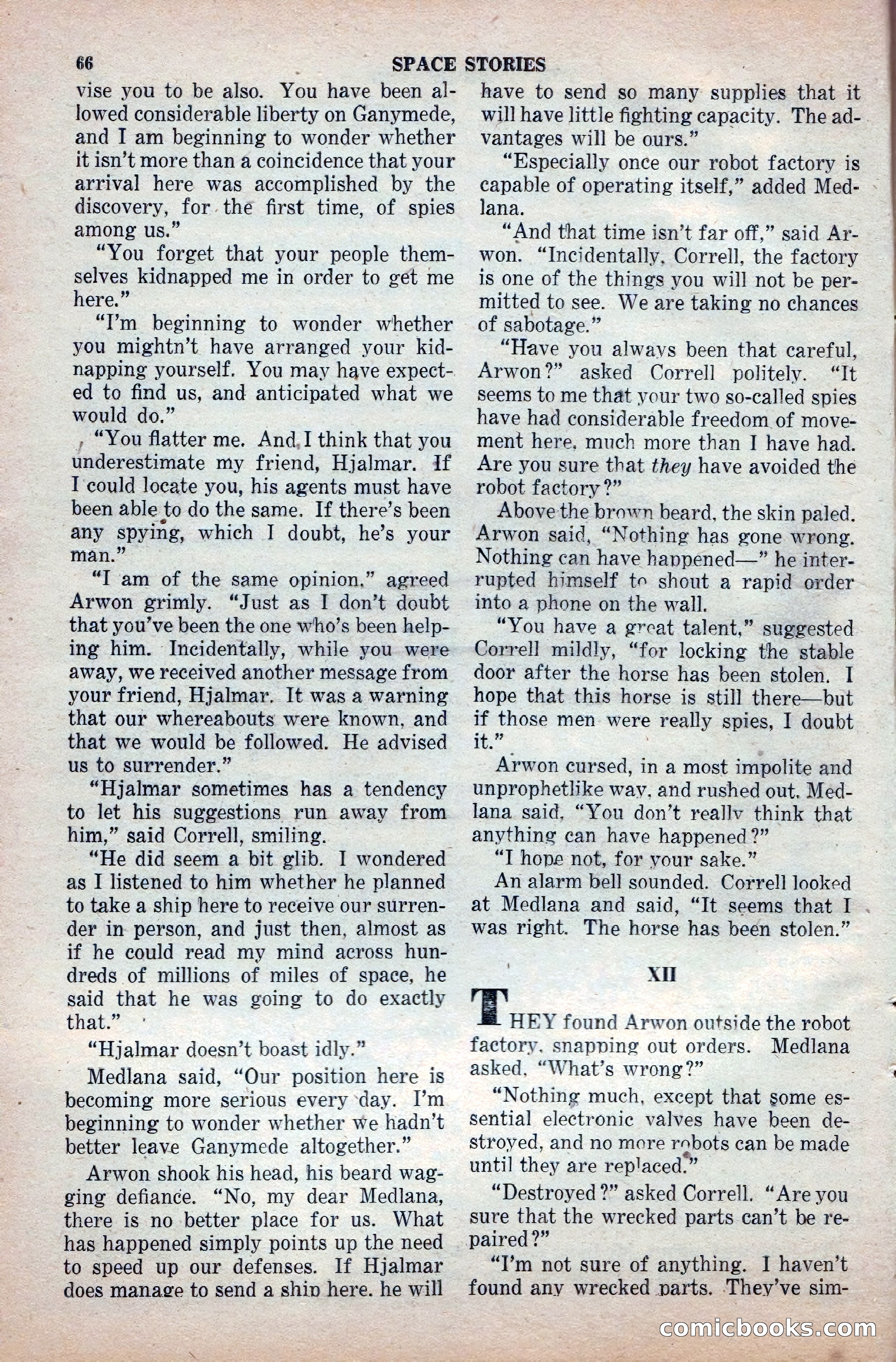 Space Stories, April 1953 — page 66 of 132