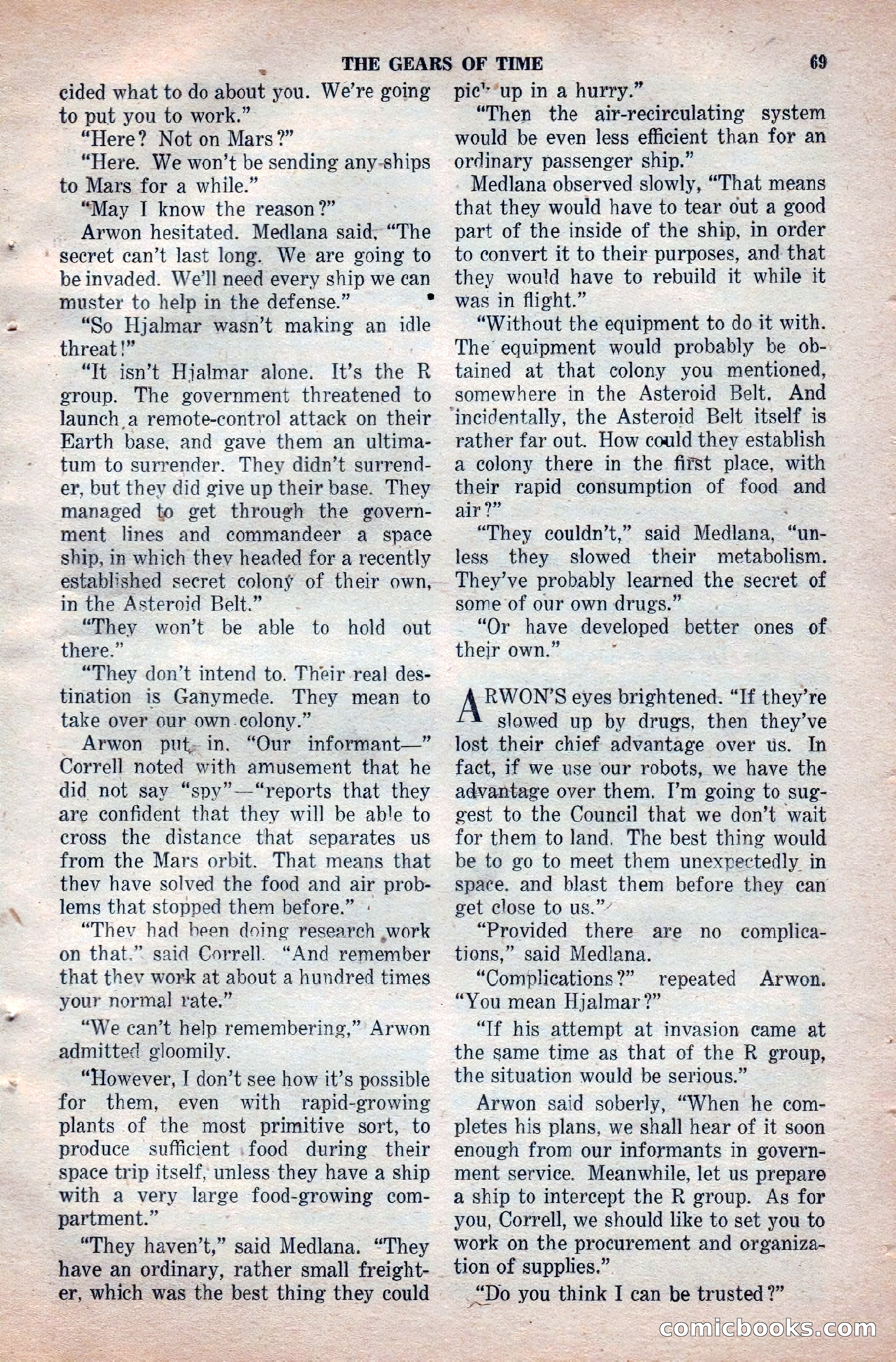 Space Stories, April 1953 — page 69 of 132