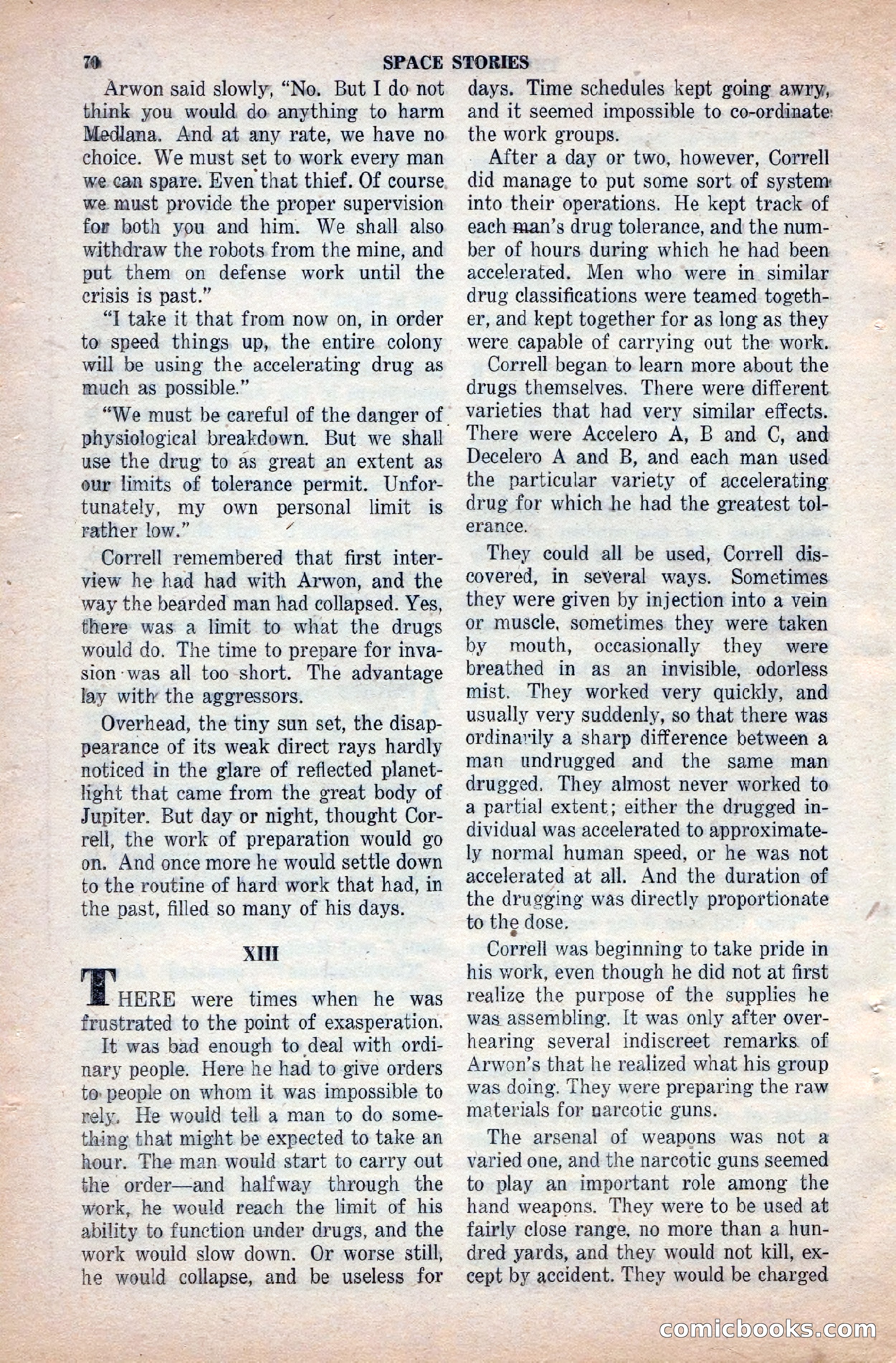 Space Stories, April 1953 — page 70 of 132