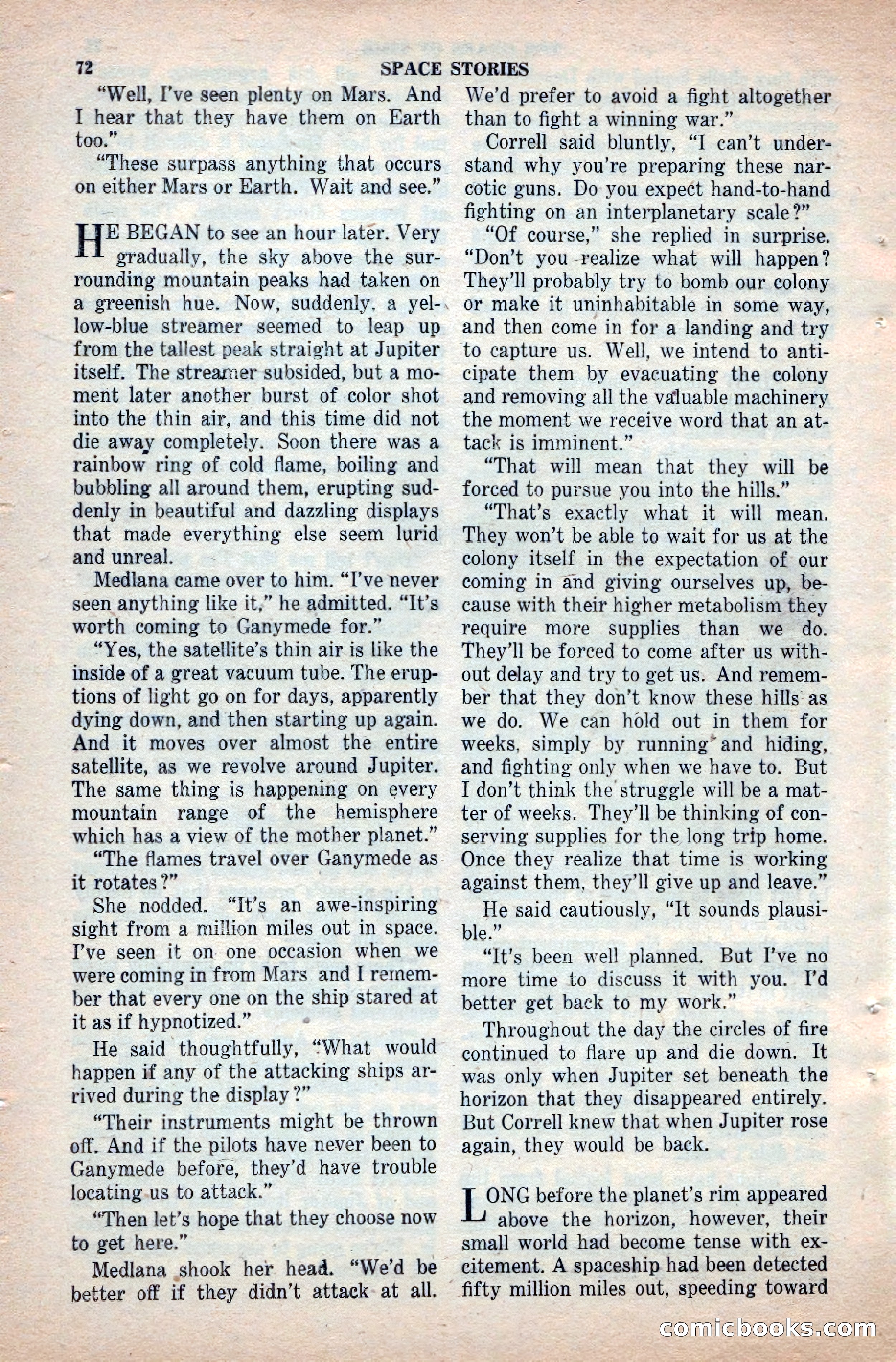 Space Stories, April 1953 — page 72 of 132