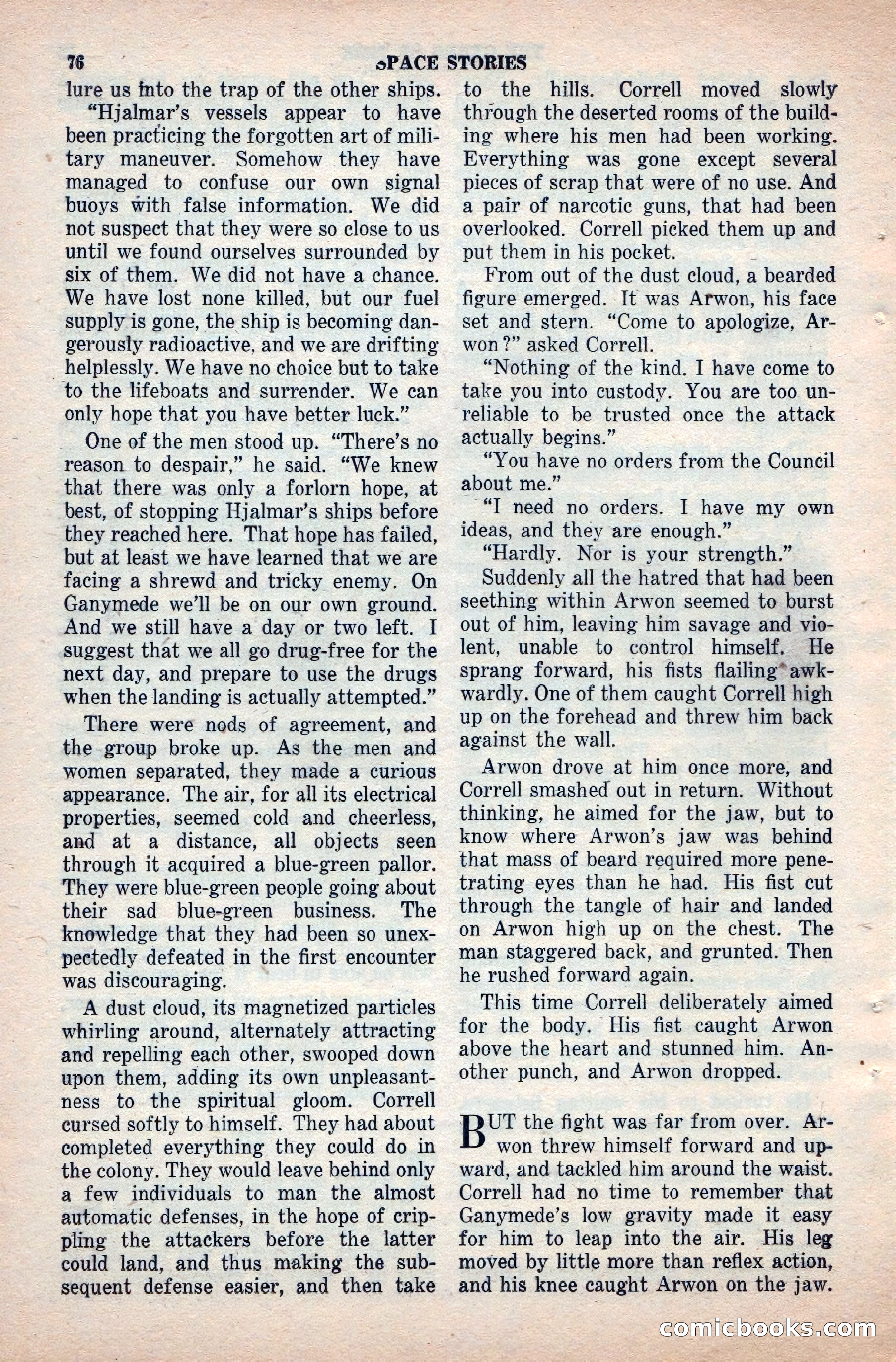 Space Stories, April 1953 — page 76 of 132