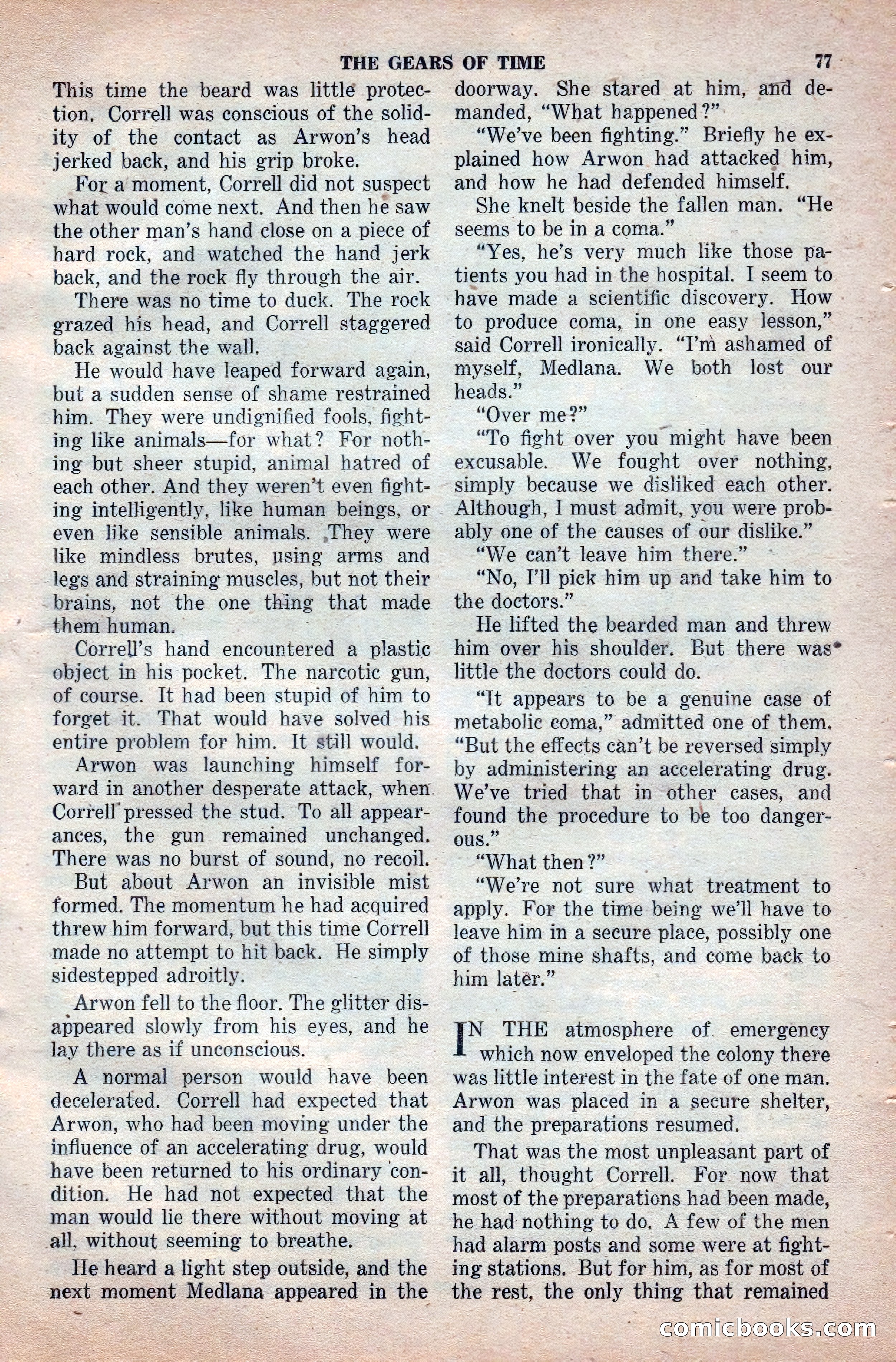 Space Stories, April 1953 — page 77 of 132