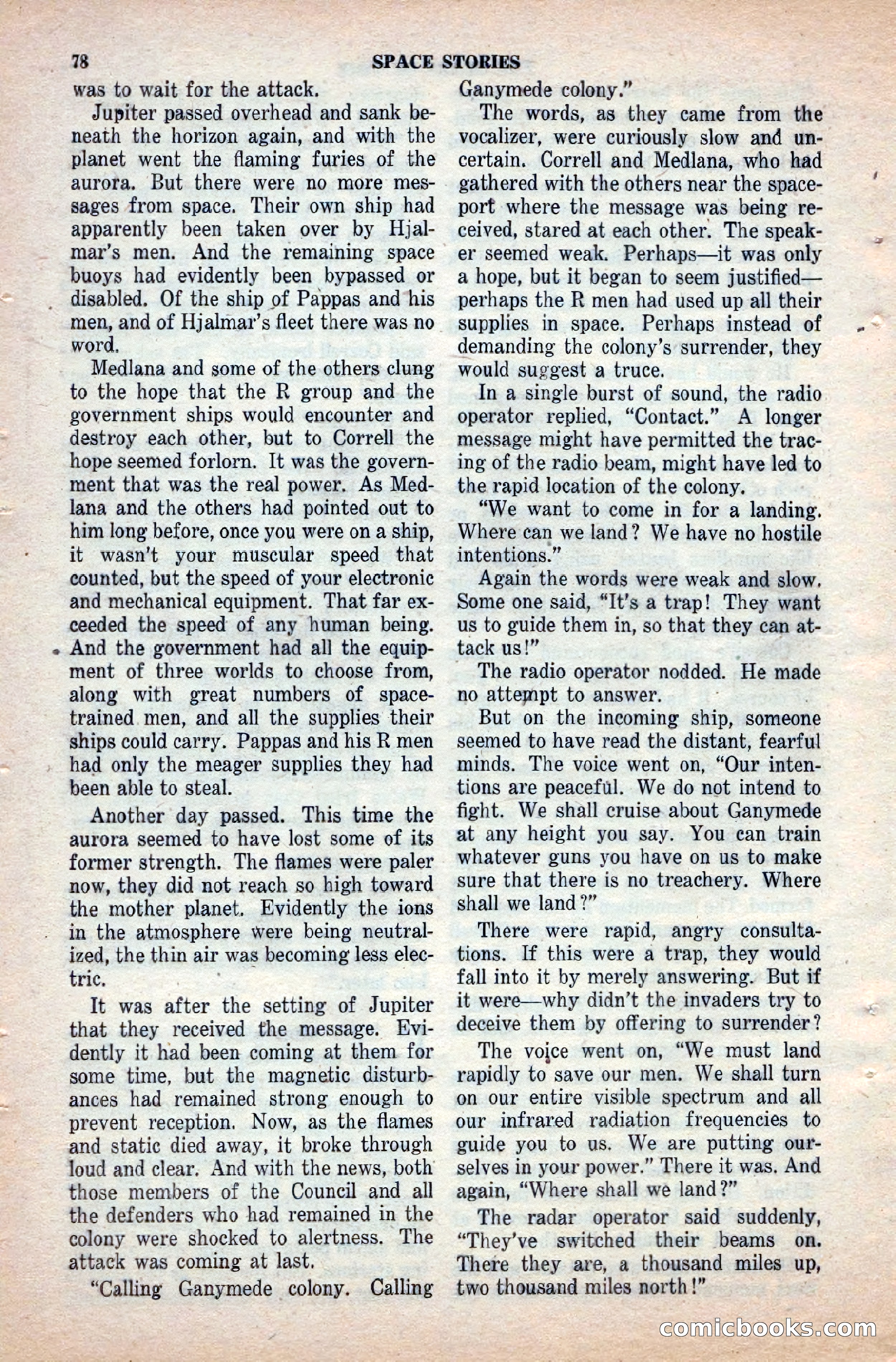 Space Stories, April 1953 — page 78 of 132