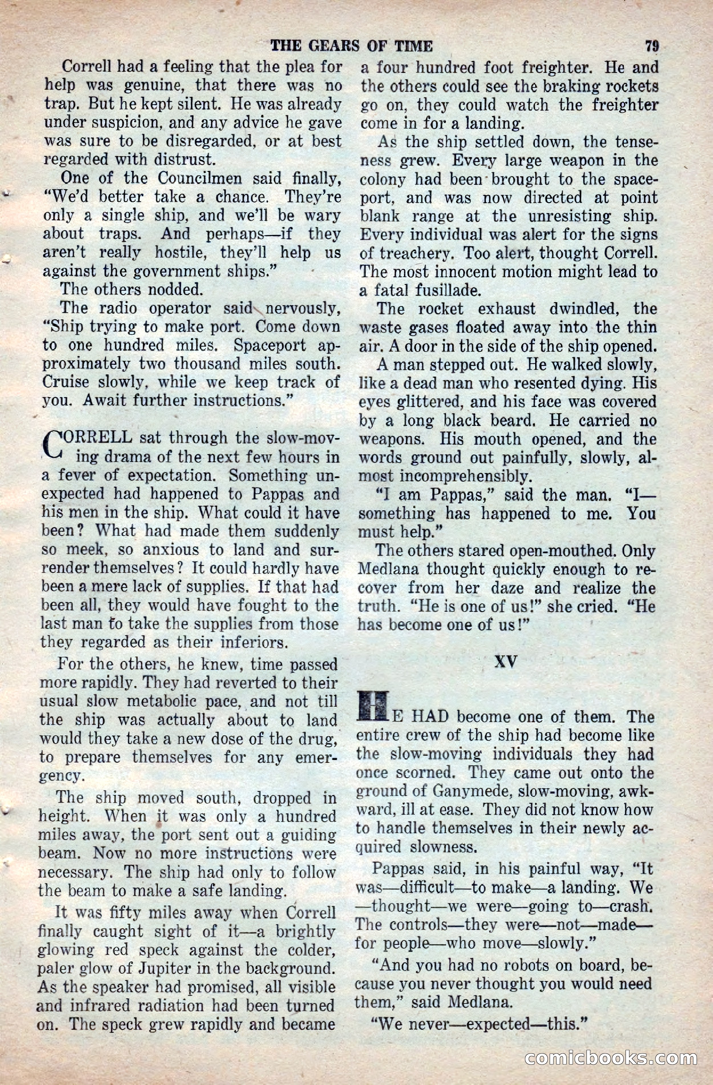 Space Stories, April 1953 — page 79 of 132