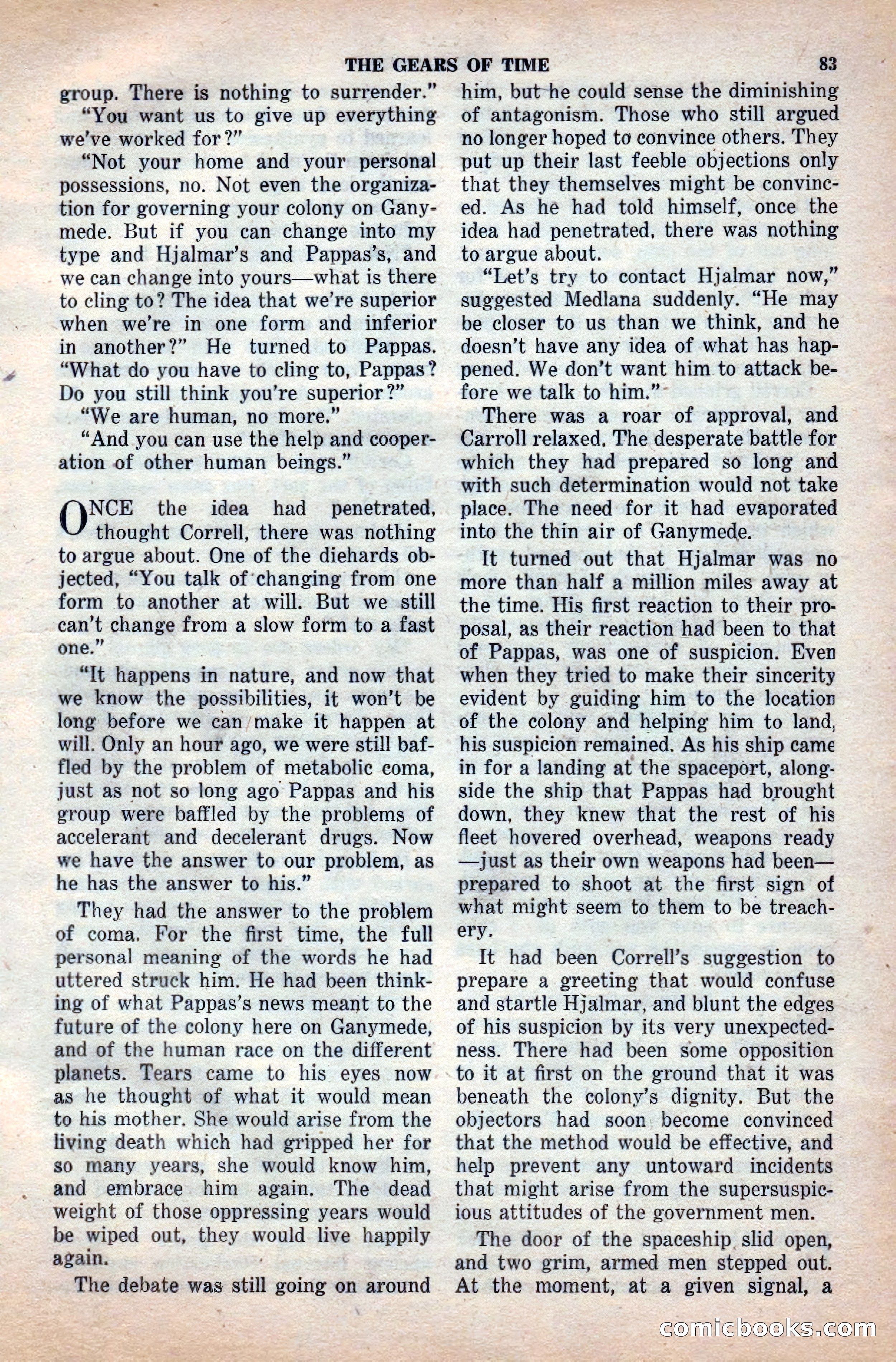 Space Stories, April 1953 — page 83 of 132