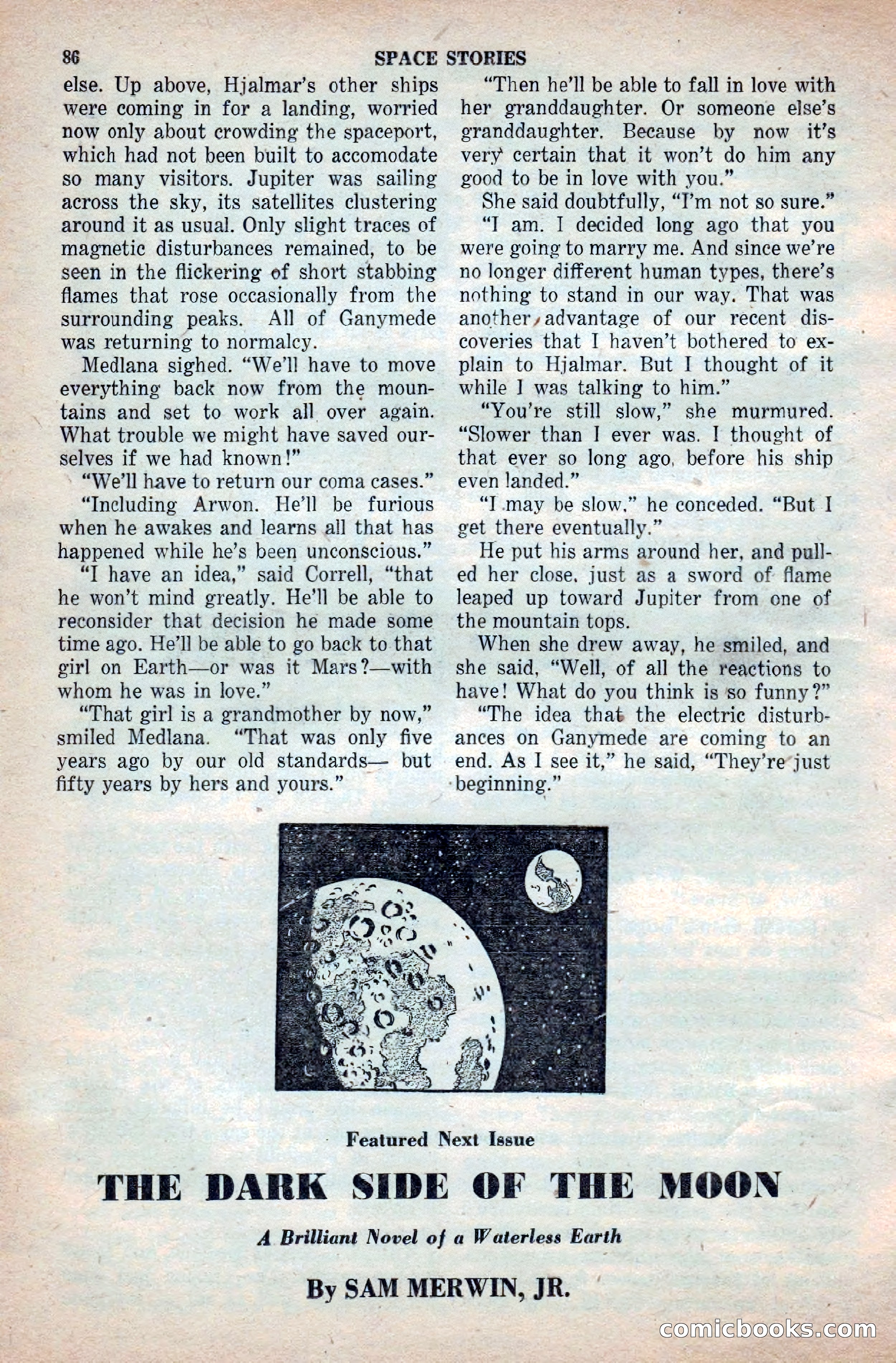 Space Stories, April 1953 — page 86 of 132