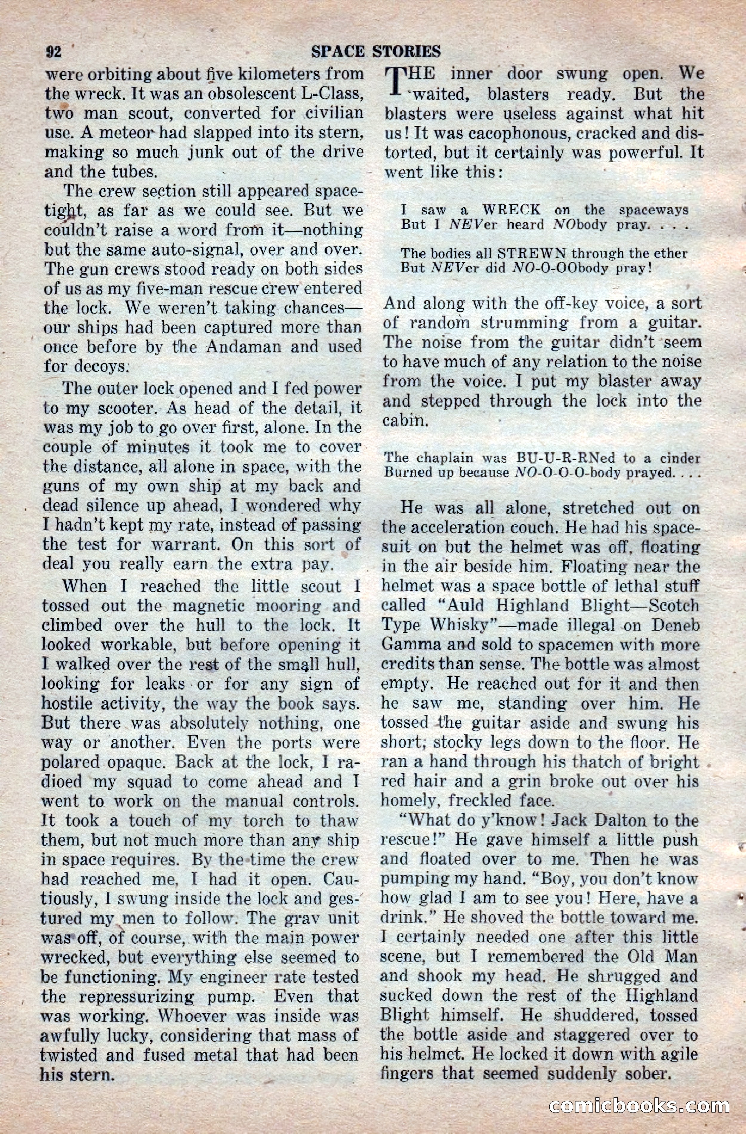 Space Stories, April 1953 — page 92 of 132