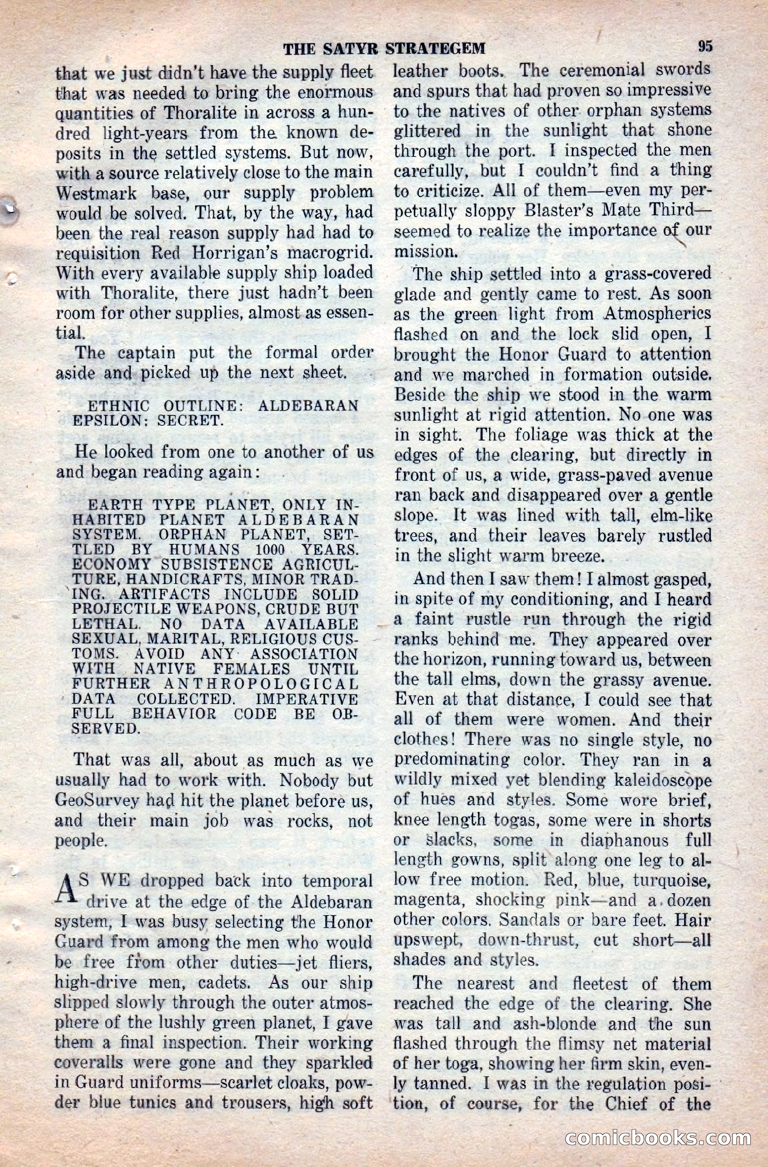 Space Stories, April 1953 — page 95 of 132