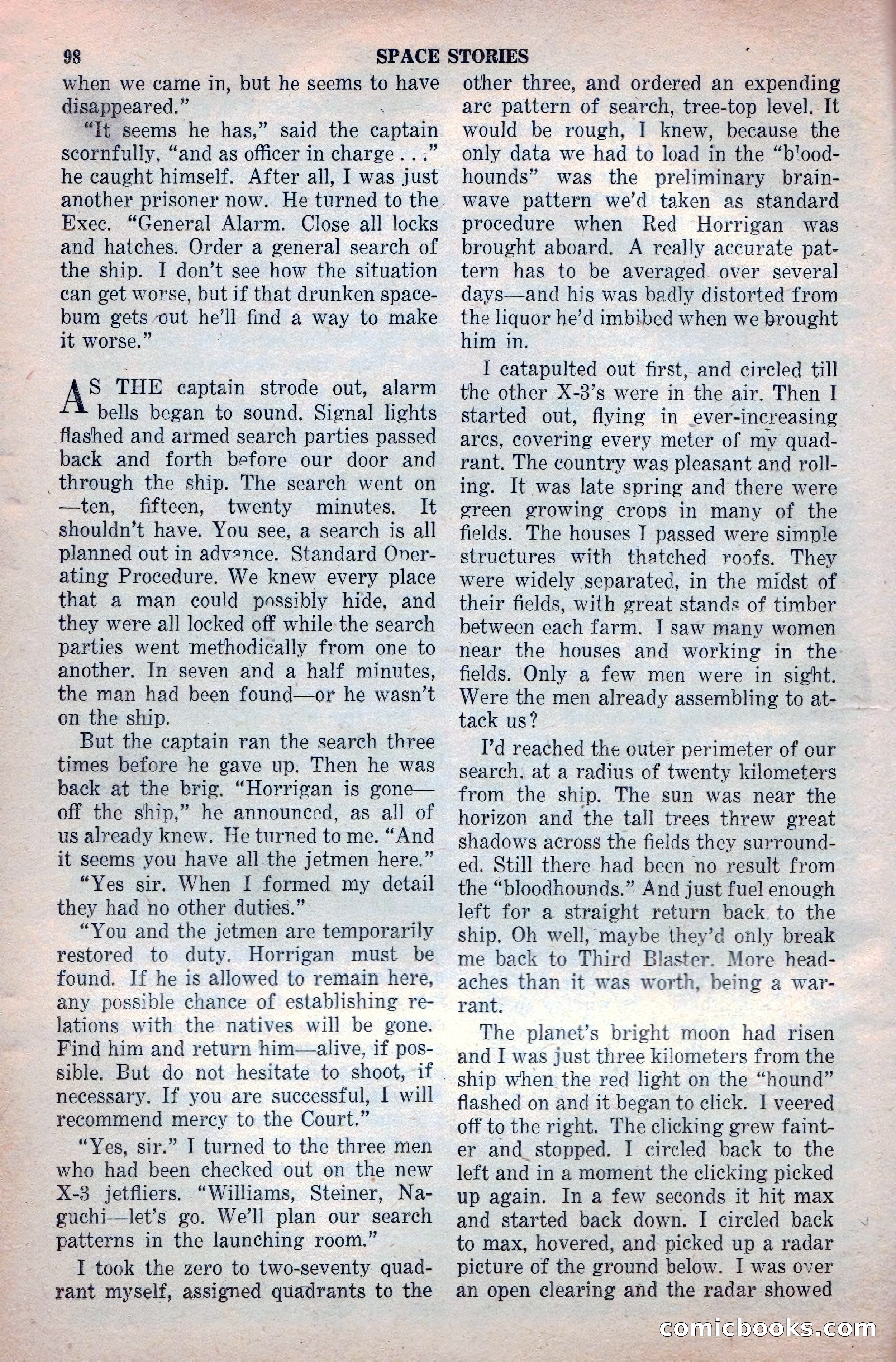 Space Stories, April 1953 — page 98 of 132