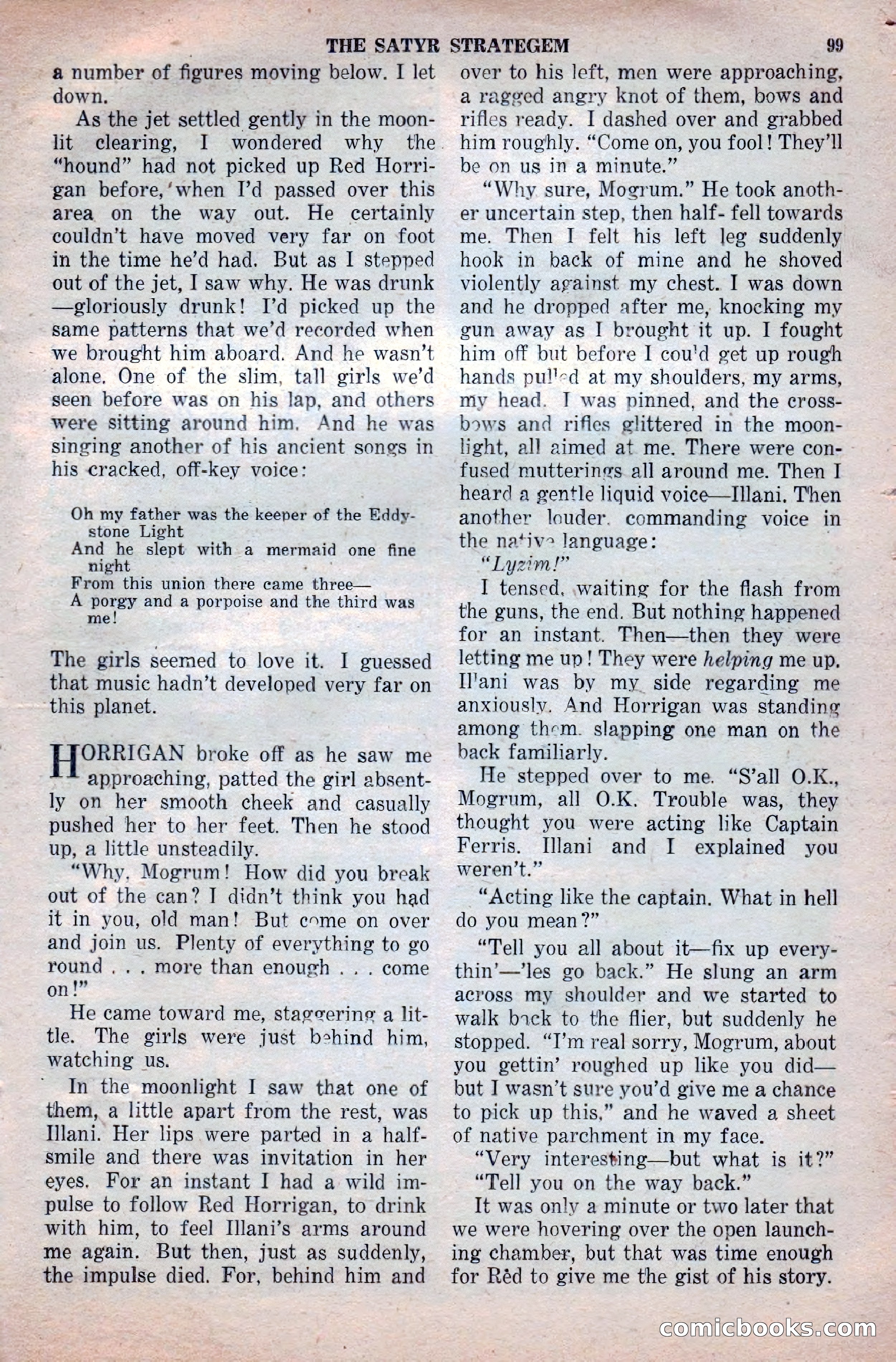 Space Stories, April 1953 — page 99 of 132