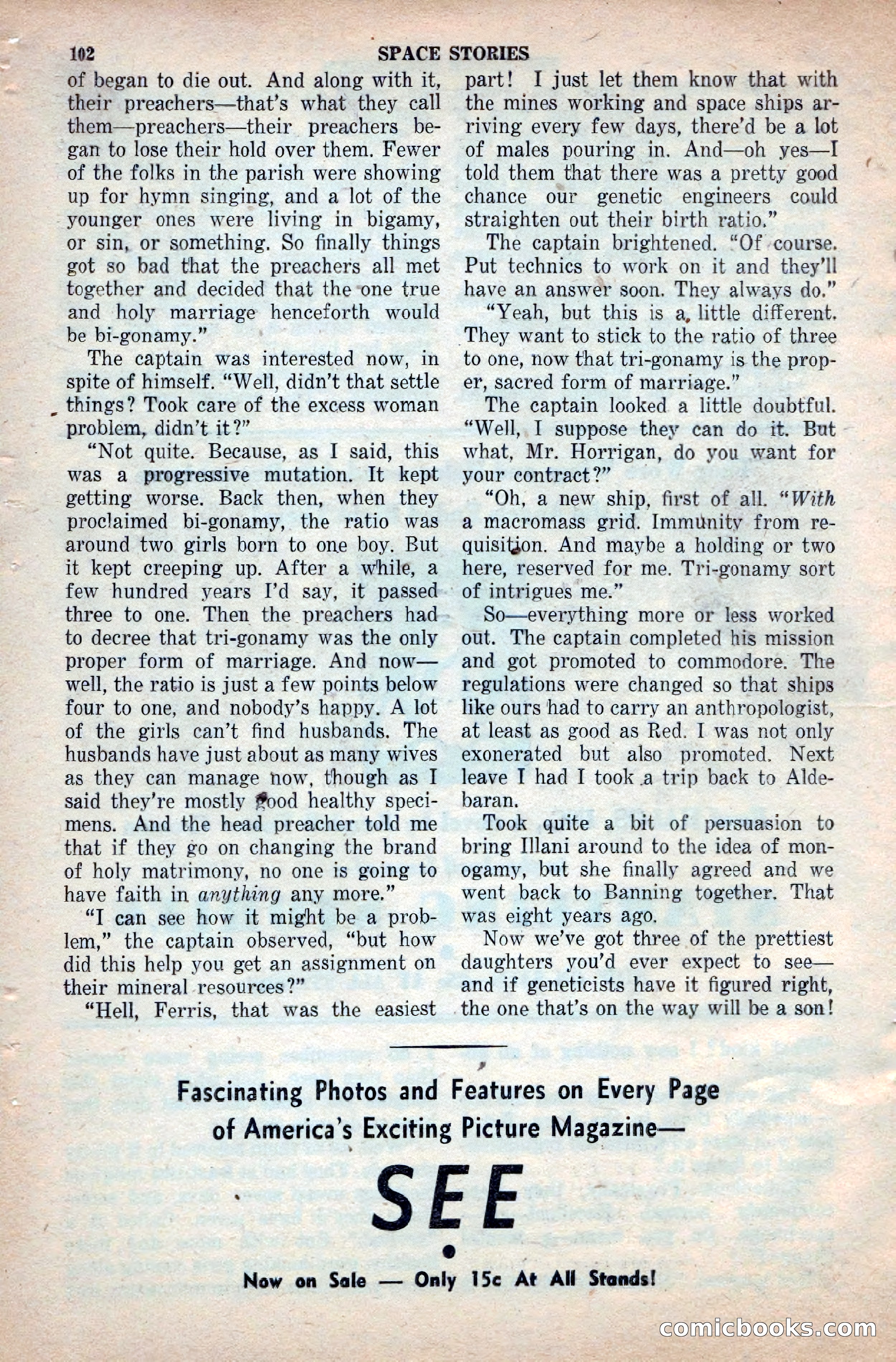 Space Stories, April 1953 — page 102 of 132