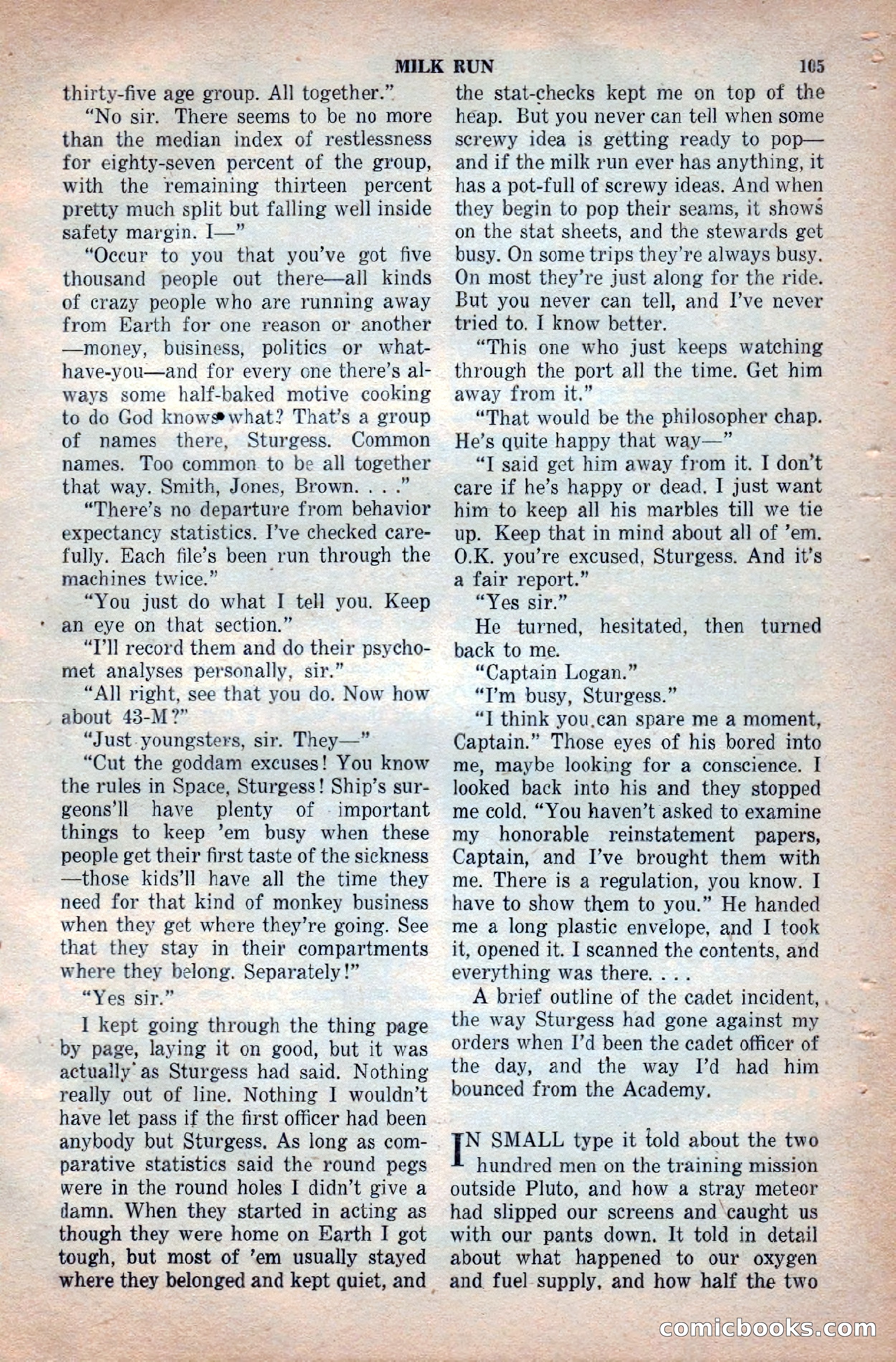 Space Stories, April 1953 — page 105 of 132
