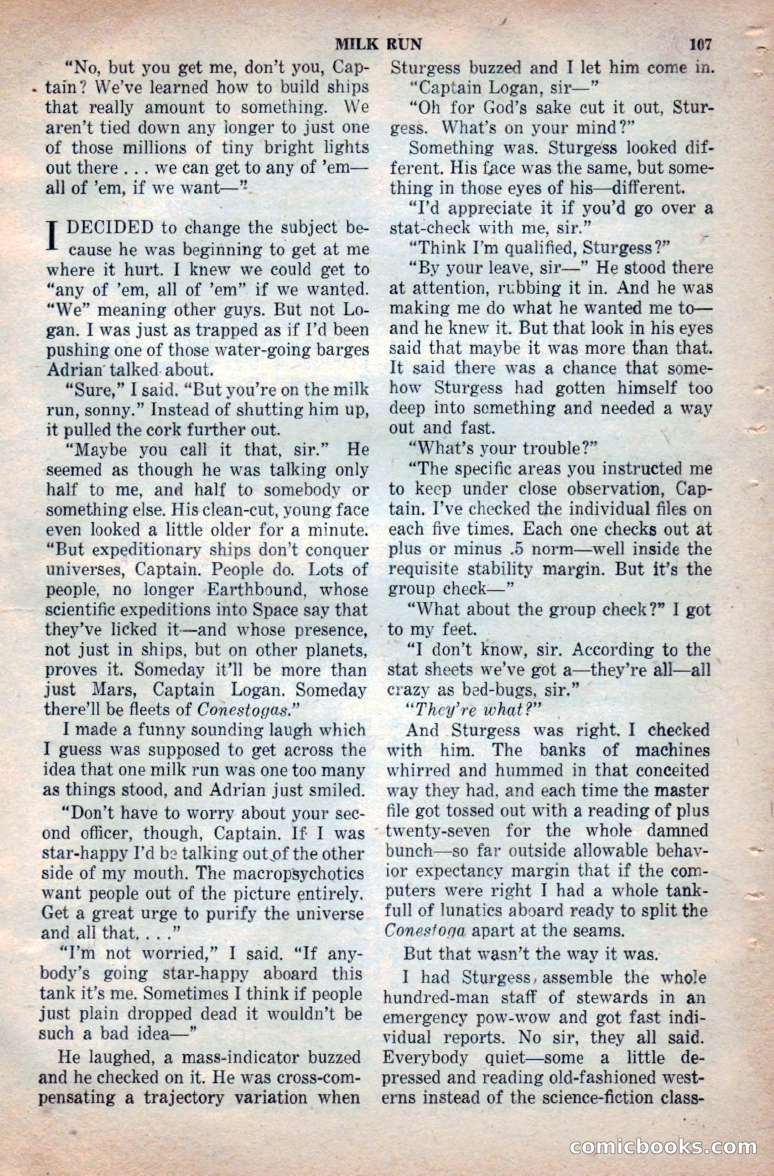 Space Stories, April 1953 — page 107 of 132