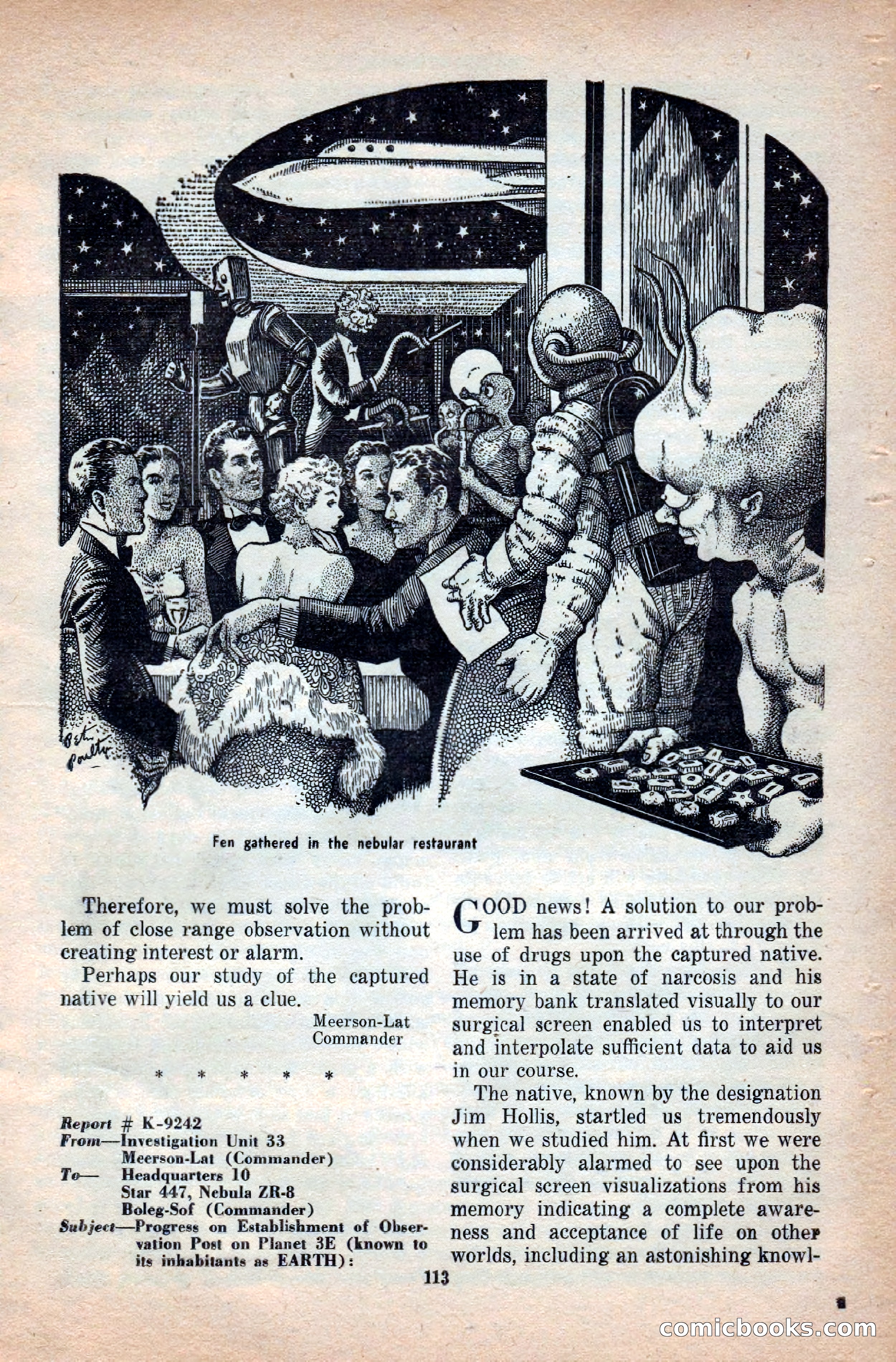 Space Stories, April 1953 — page 113 of 132