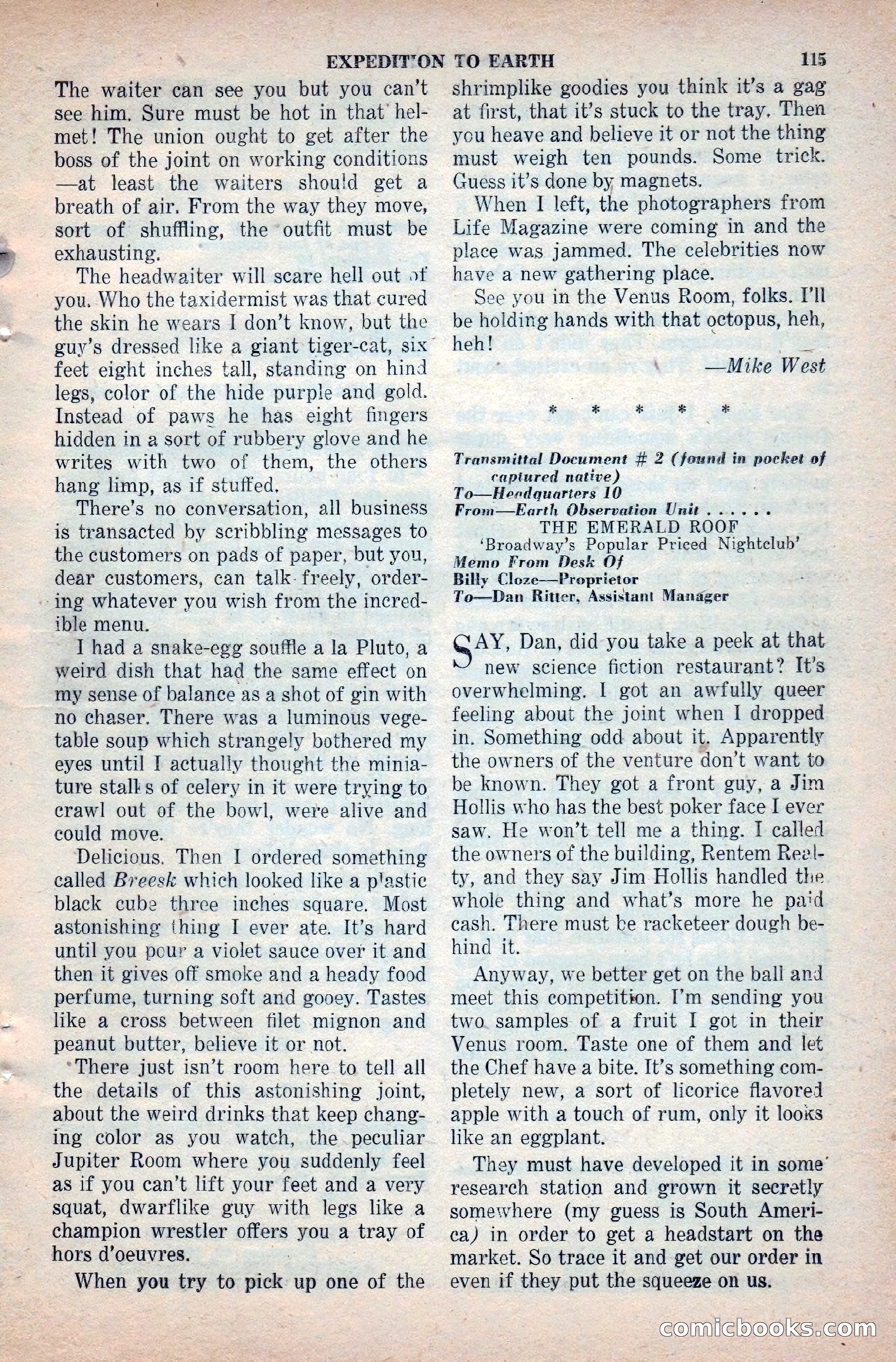 Space Stories, April 1953 — page 115 of 132