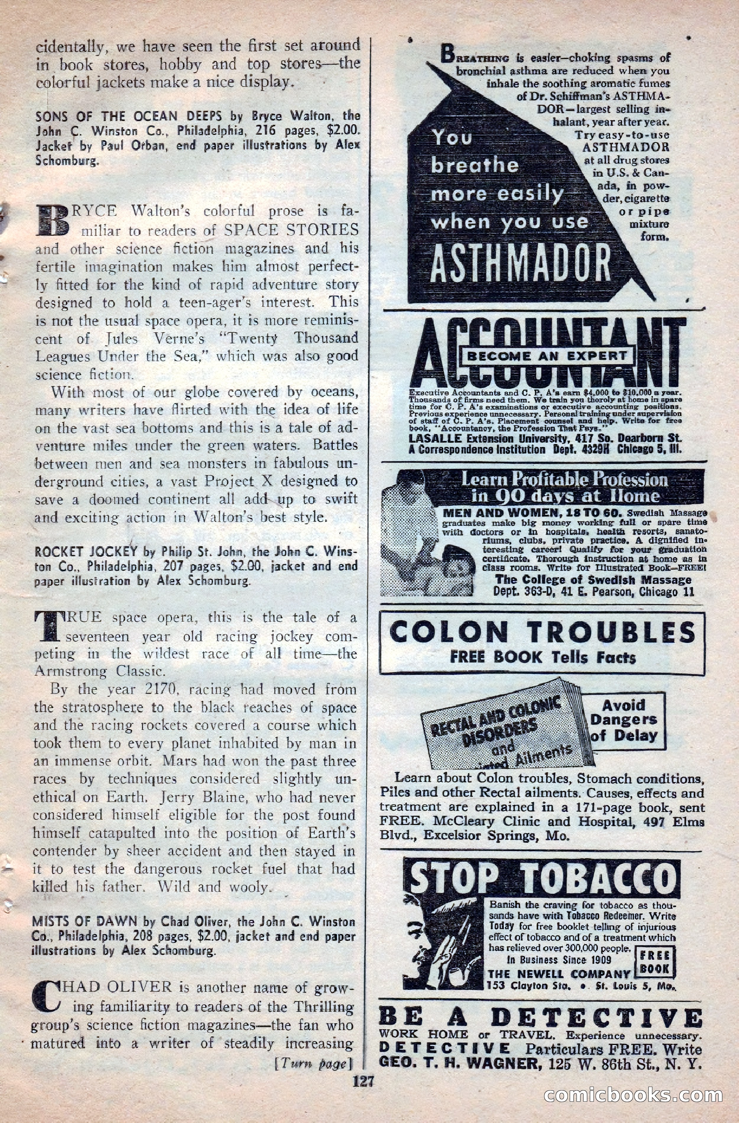 Space Stories, April 1953 — page 127 of 132