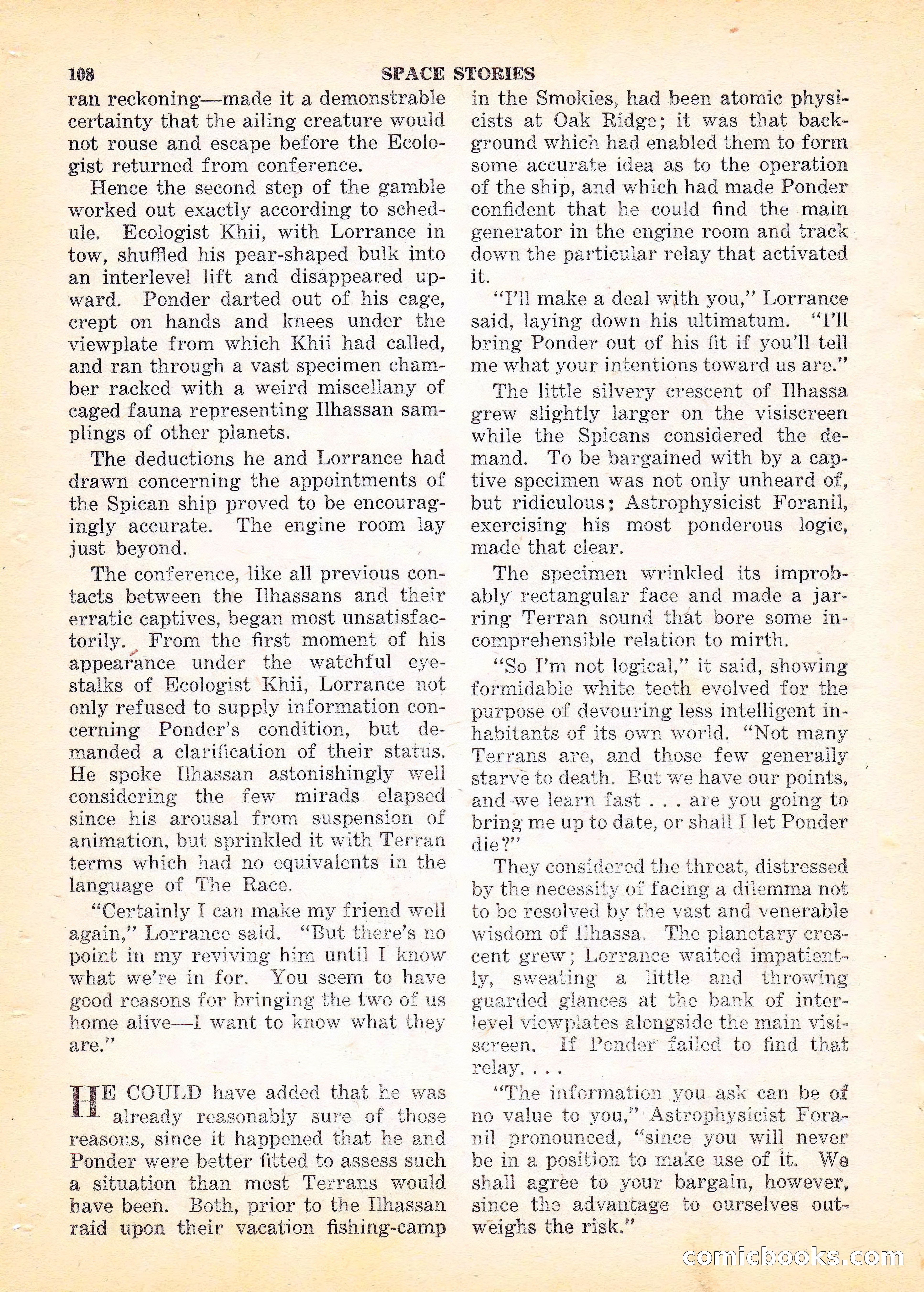 Space Stories, Vol. 2, No. 2 — page 109 of 132