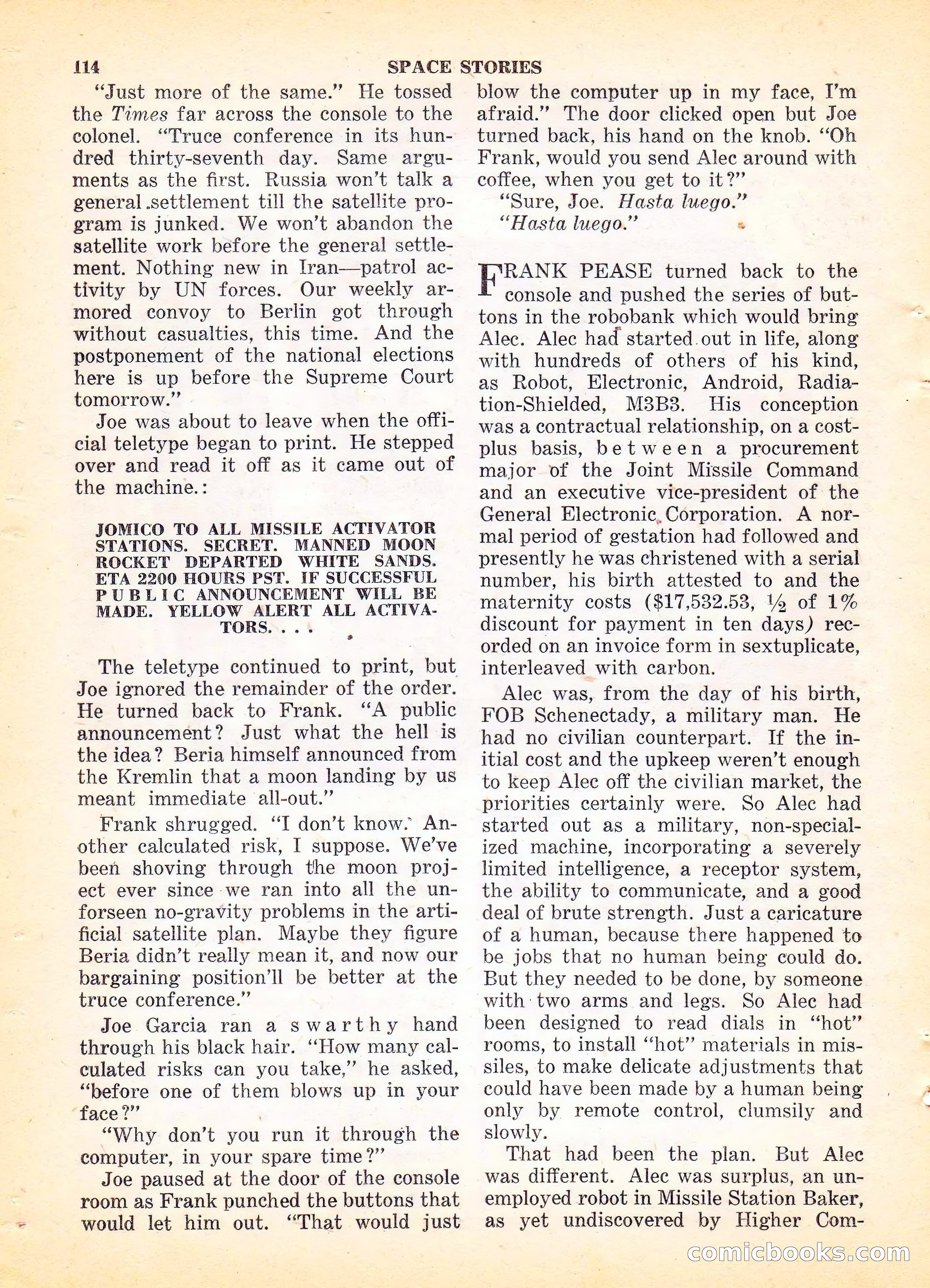 Space Stories, Vol. 2, No. 2 — page 115 of 132
