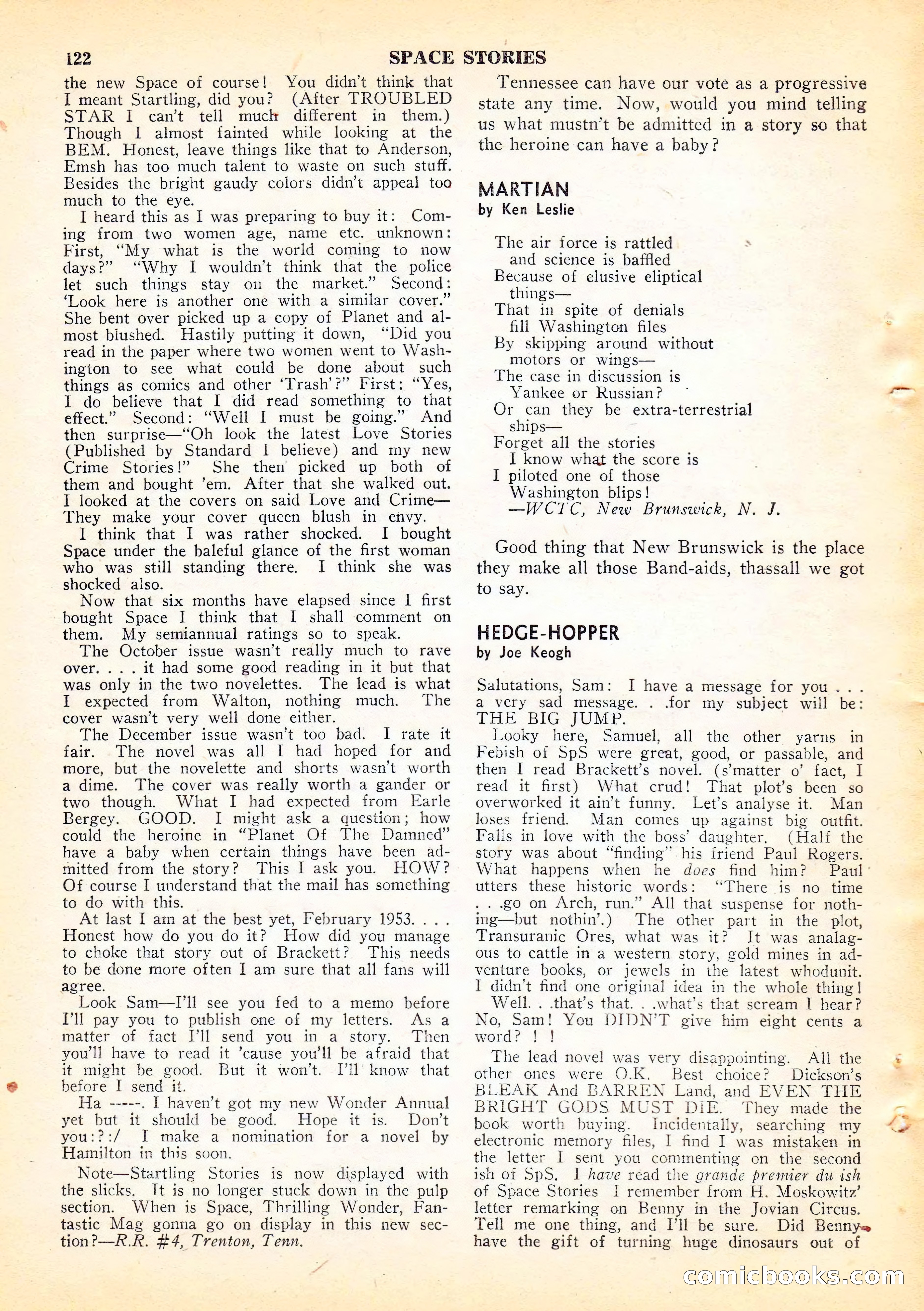 Space Stories, Vol. 2, No. 2 — page 123 of 132