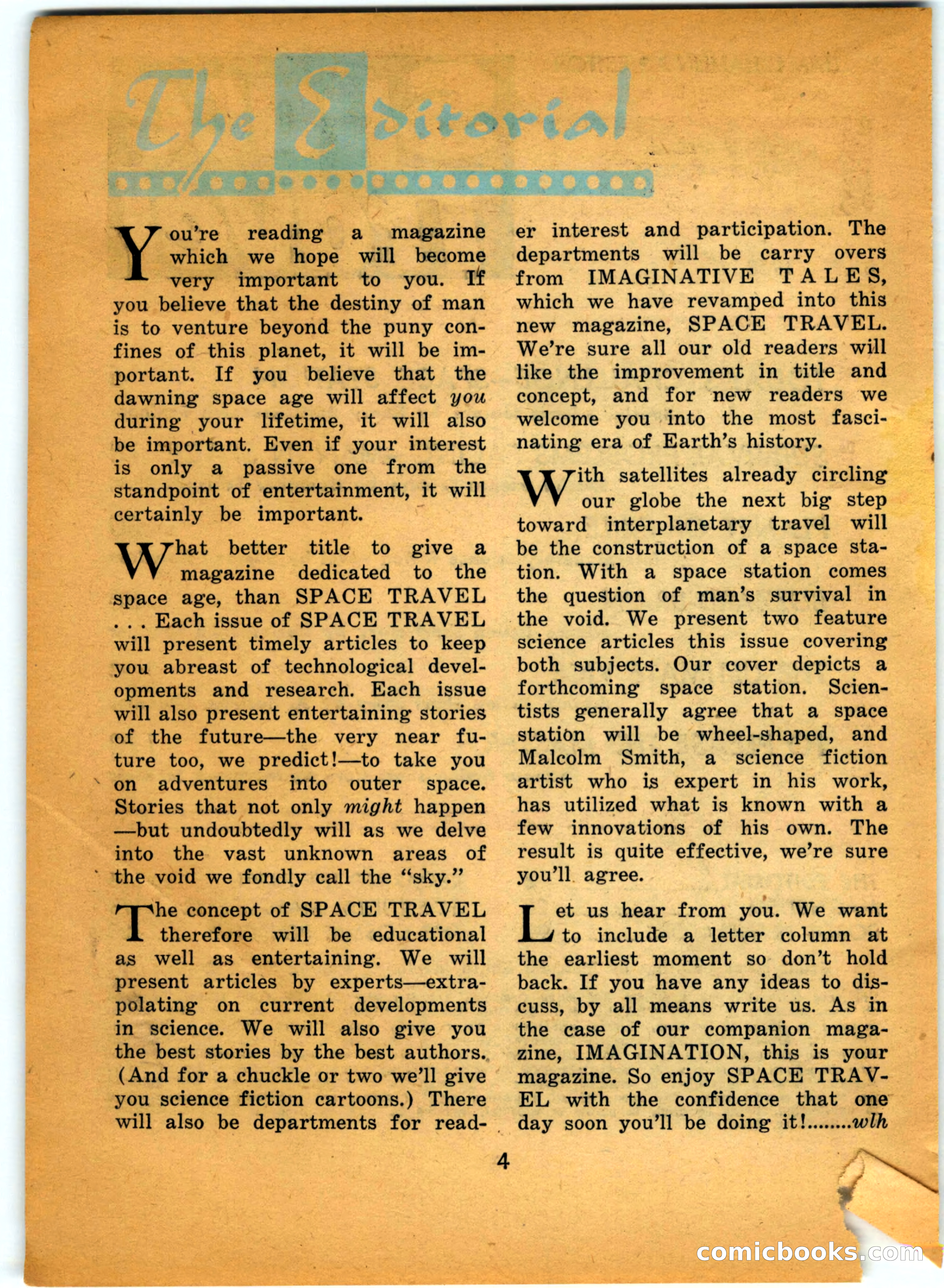 Space Travel, July 1958 — page 4 of 132