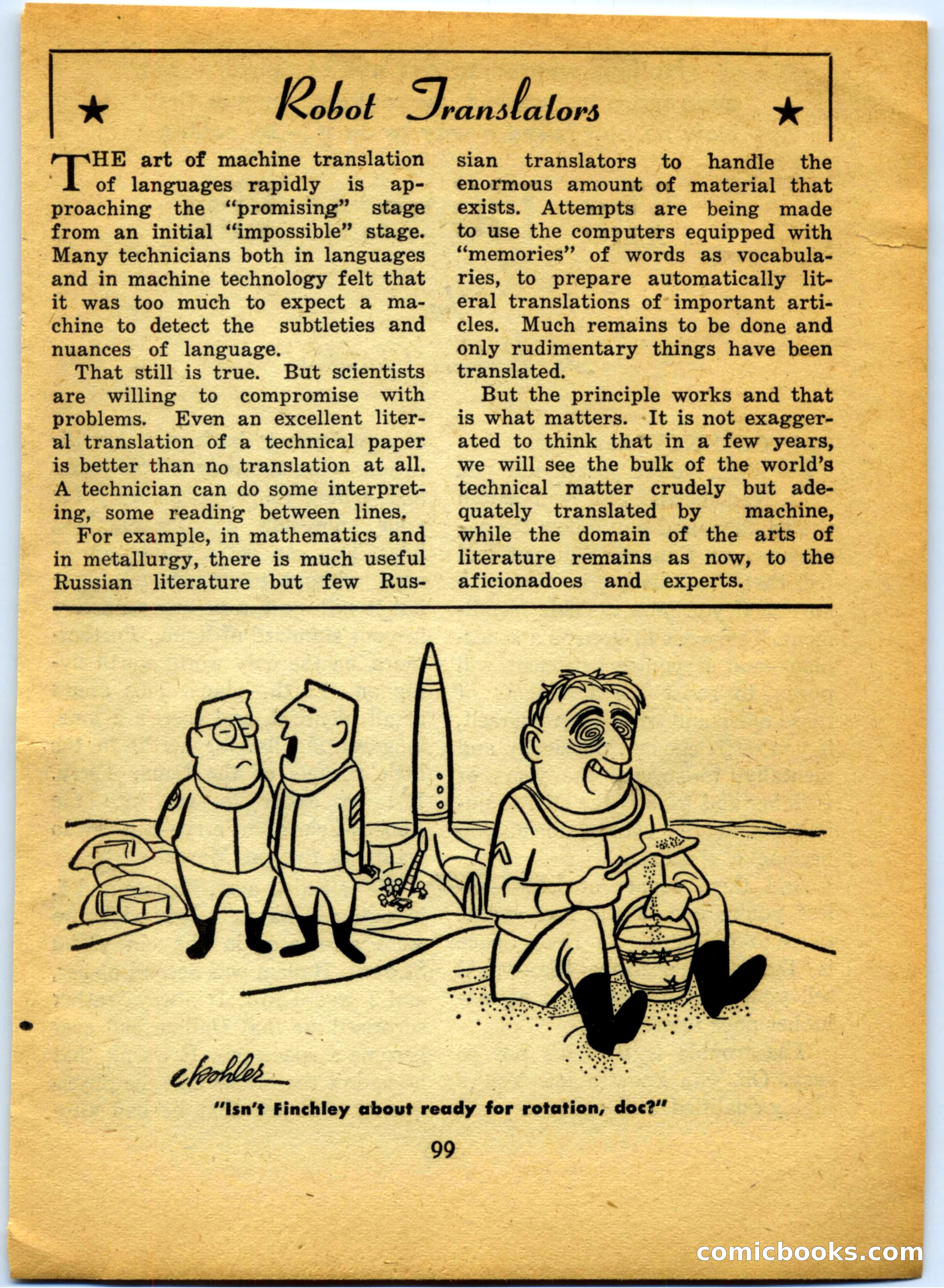 Space Travel, July 1958 — page 99 of 132